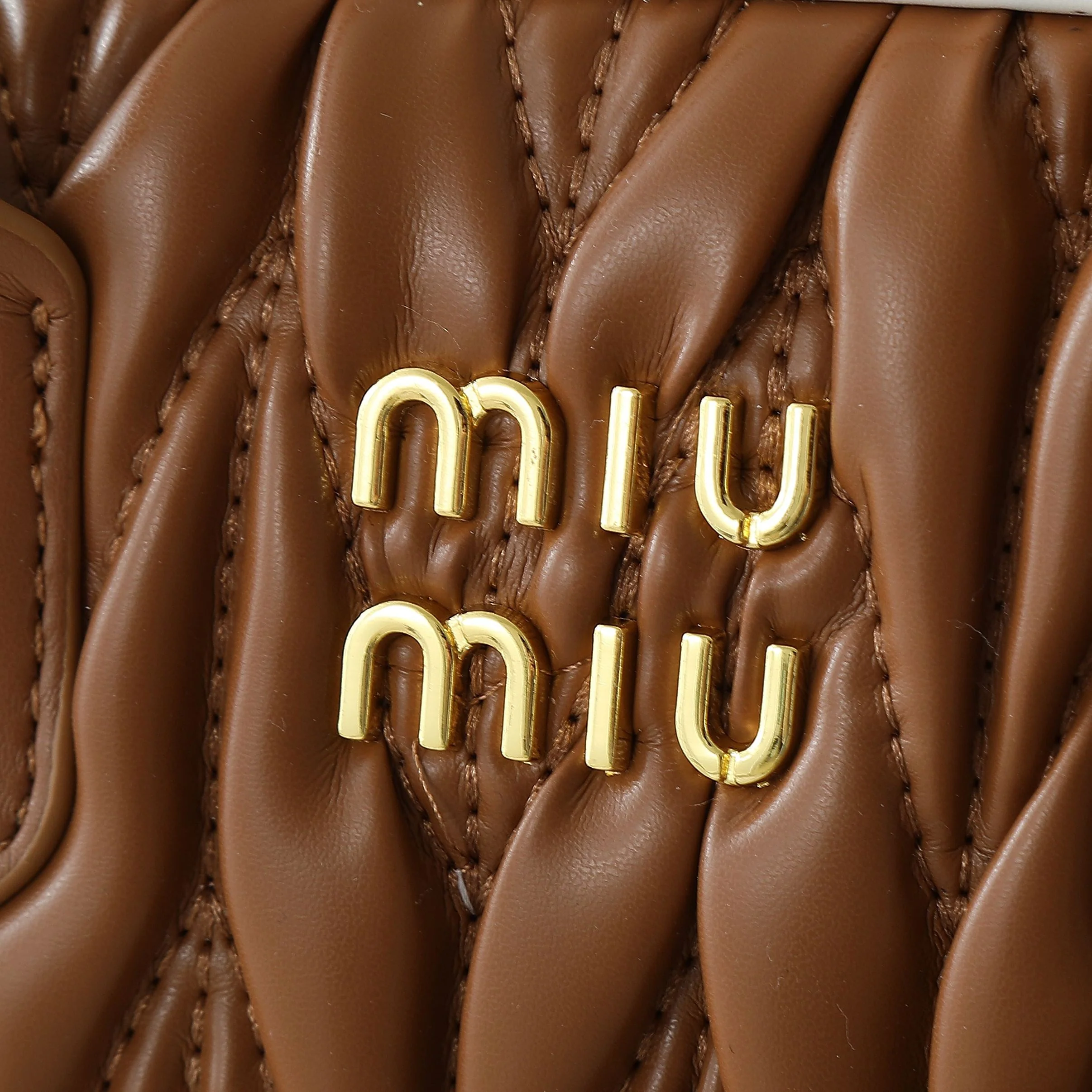 Large Lambskin Textured Vintage Baguette Bag