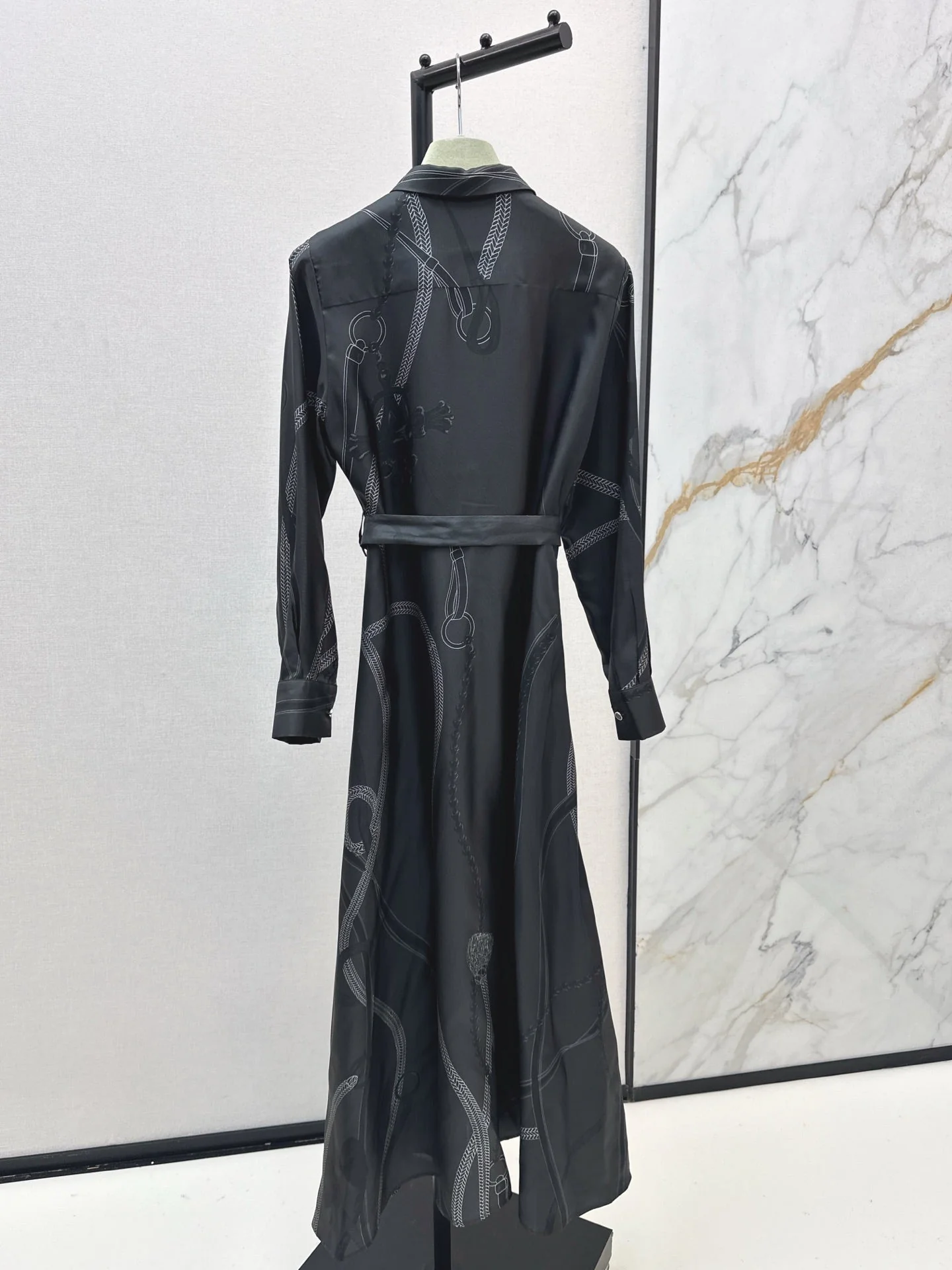 25fw new printed silk dress