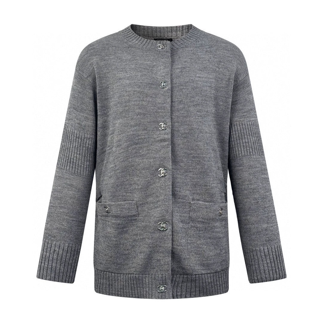 25fw Backpack buckle knitted cardigan