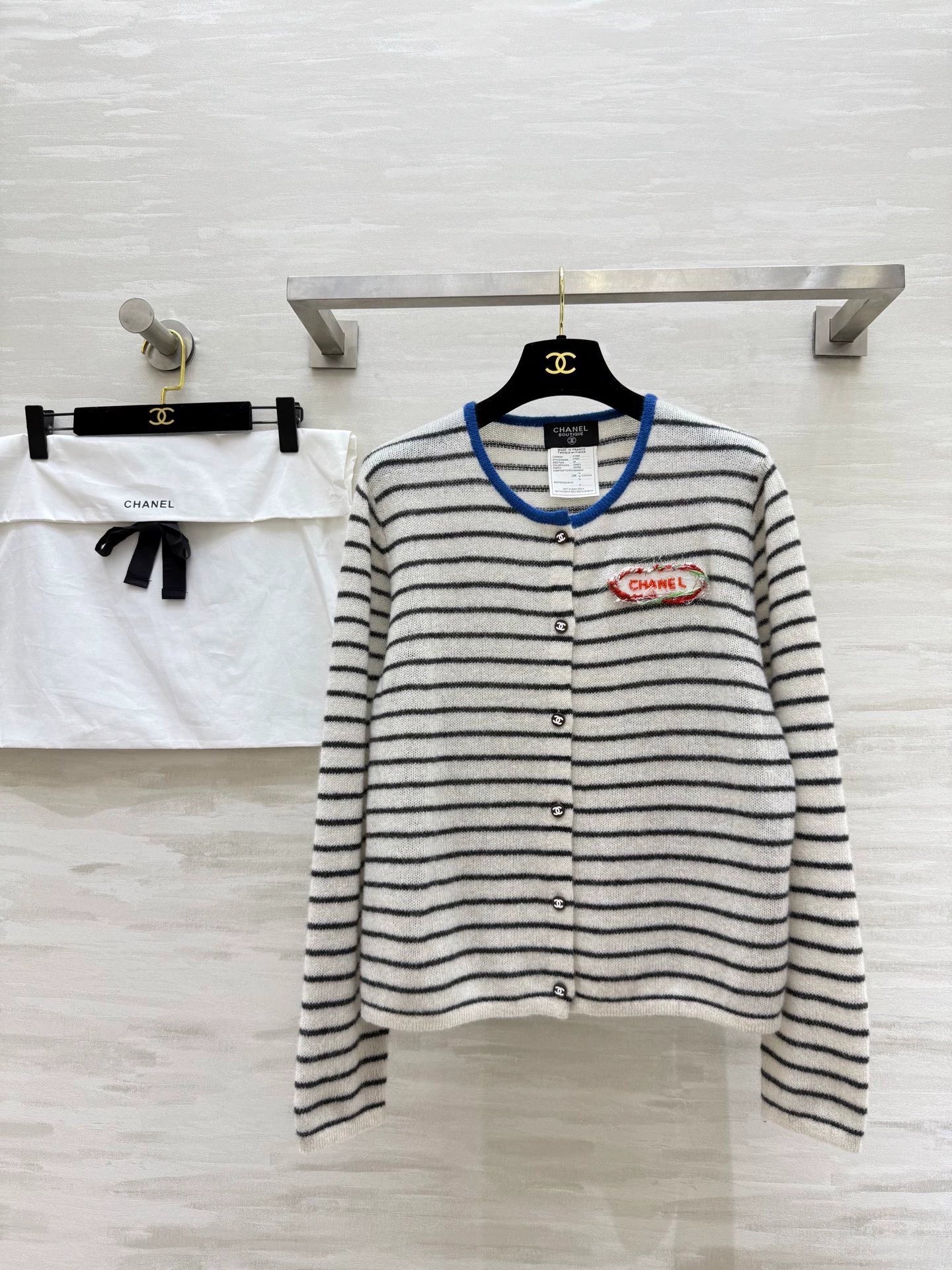 25fw Alpaca striped cardigan jacket（Medieval Series）