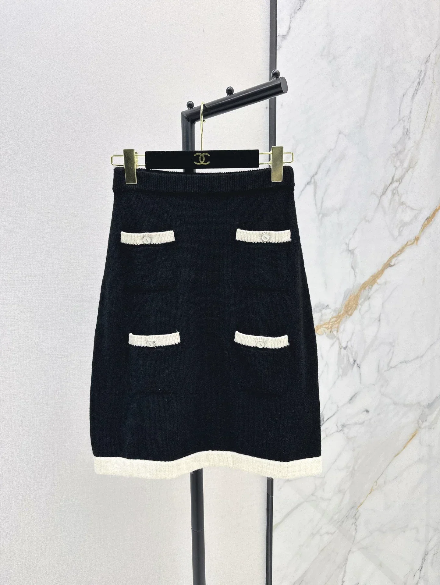25fw Pocket Decorative Half Skirt