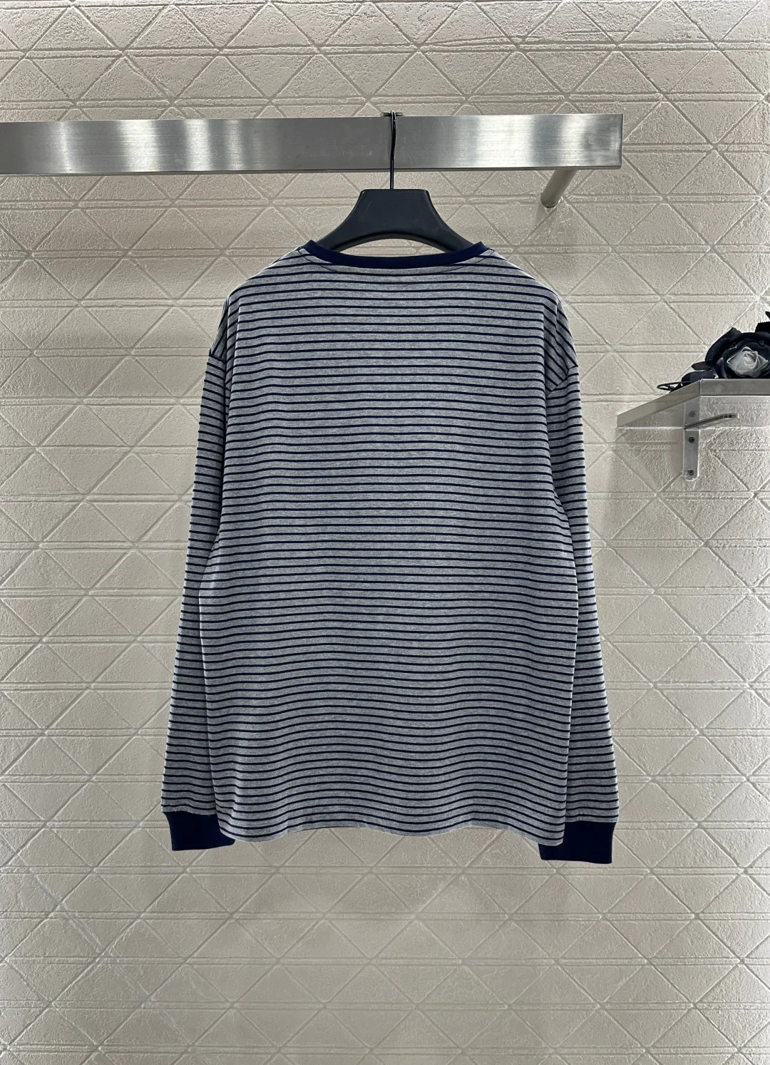 25fw new contrast color striped long sleeves
