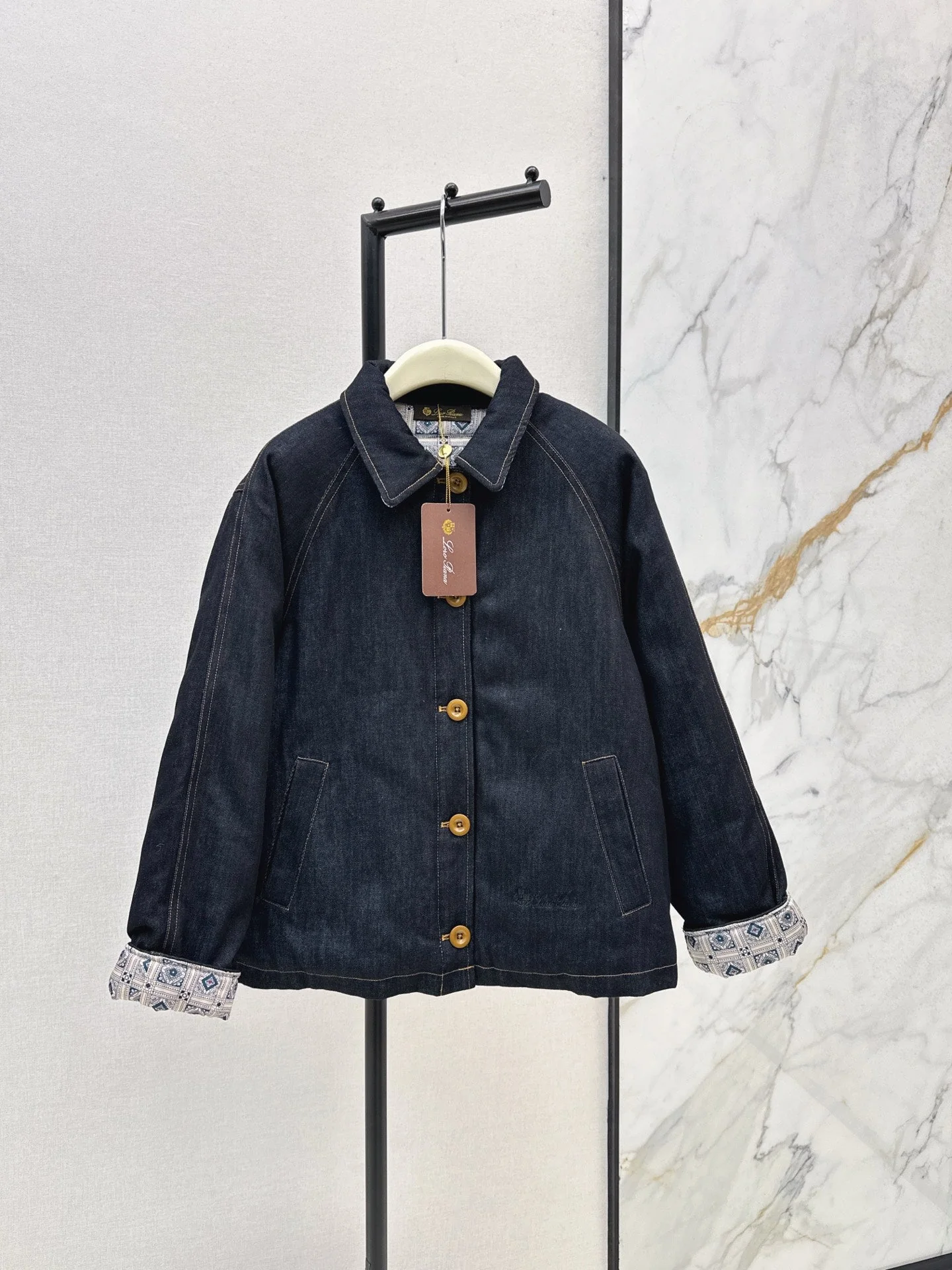 25 New collar denim cotton jacket