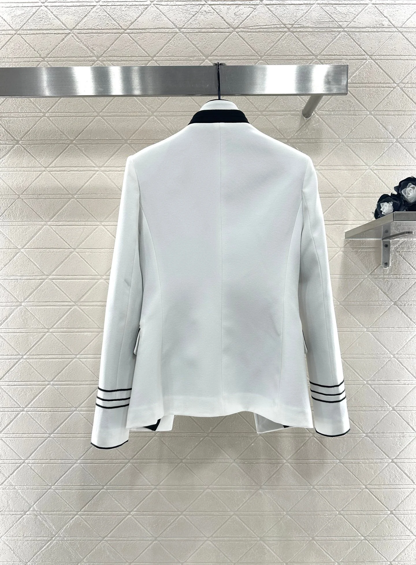 25fw new stand collar fake two piece jacket