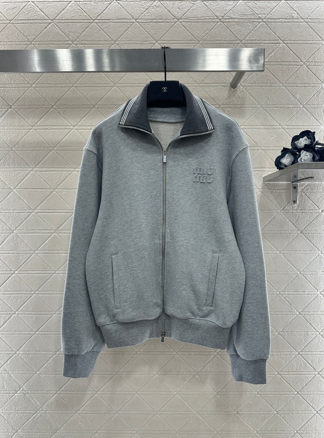 Zipper Jacket and Trousers Set