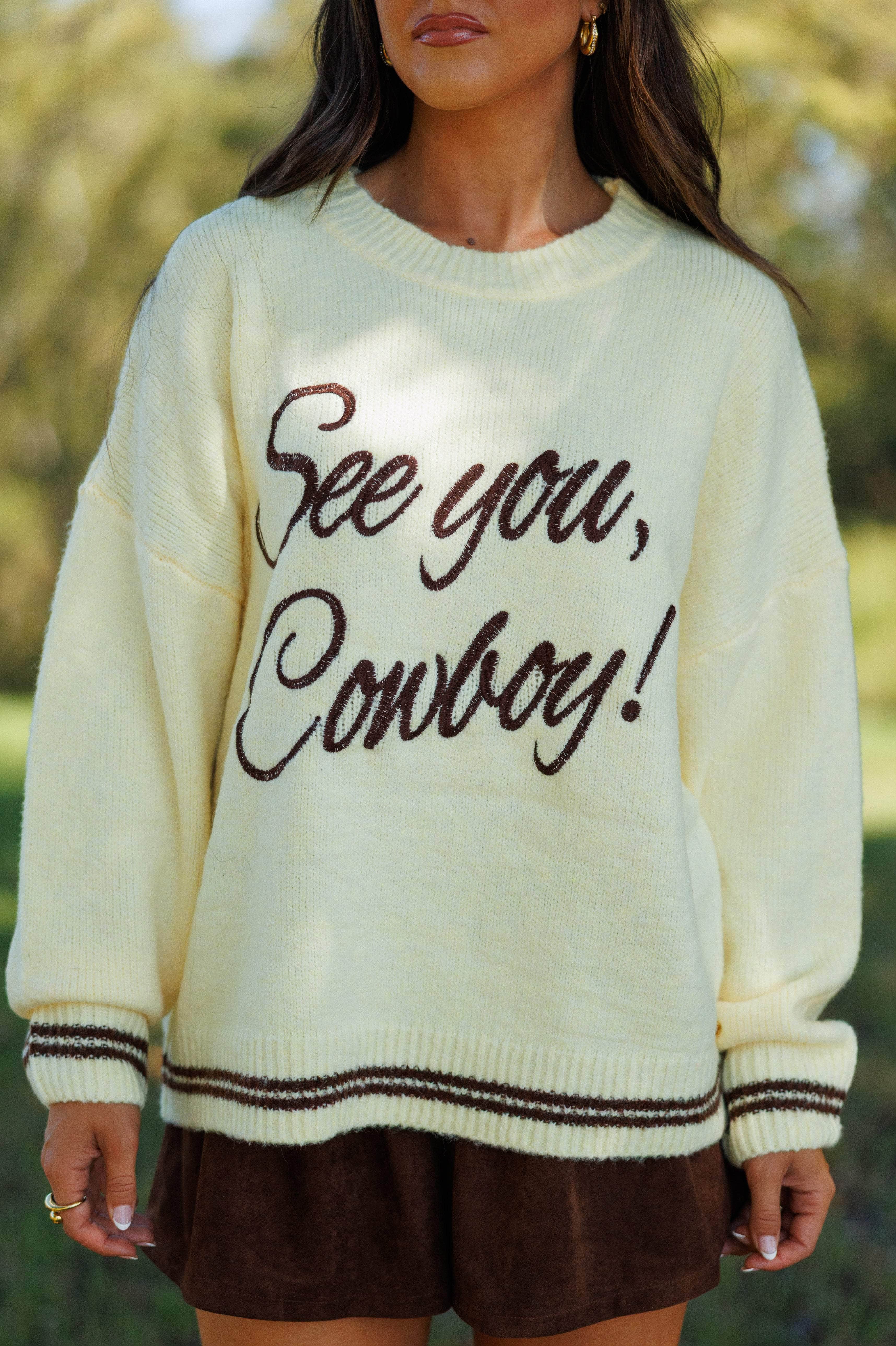 See You Cowboy Sweater