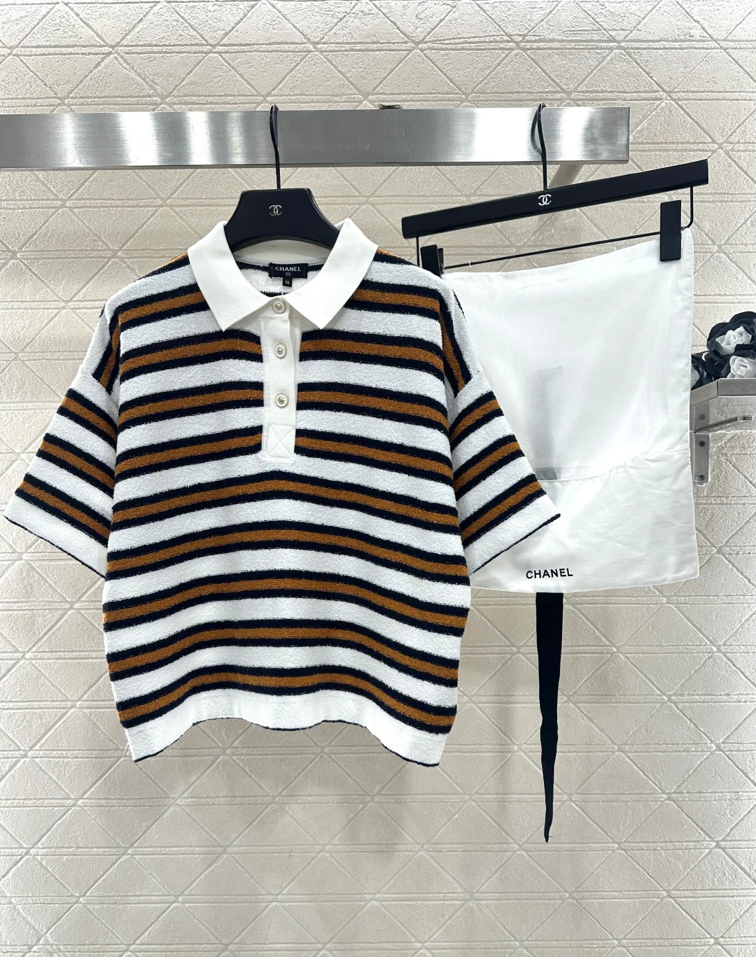 Knitted Striped T-shirt