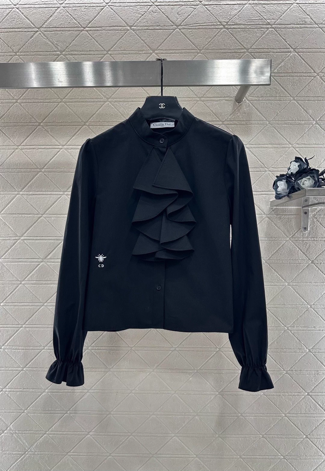 Stacked Cake Collar Shirt