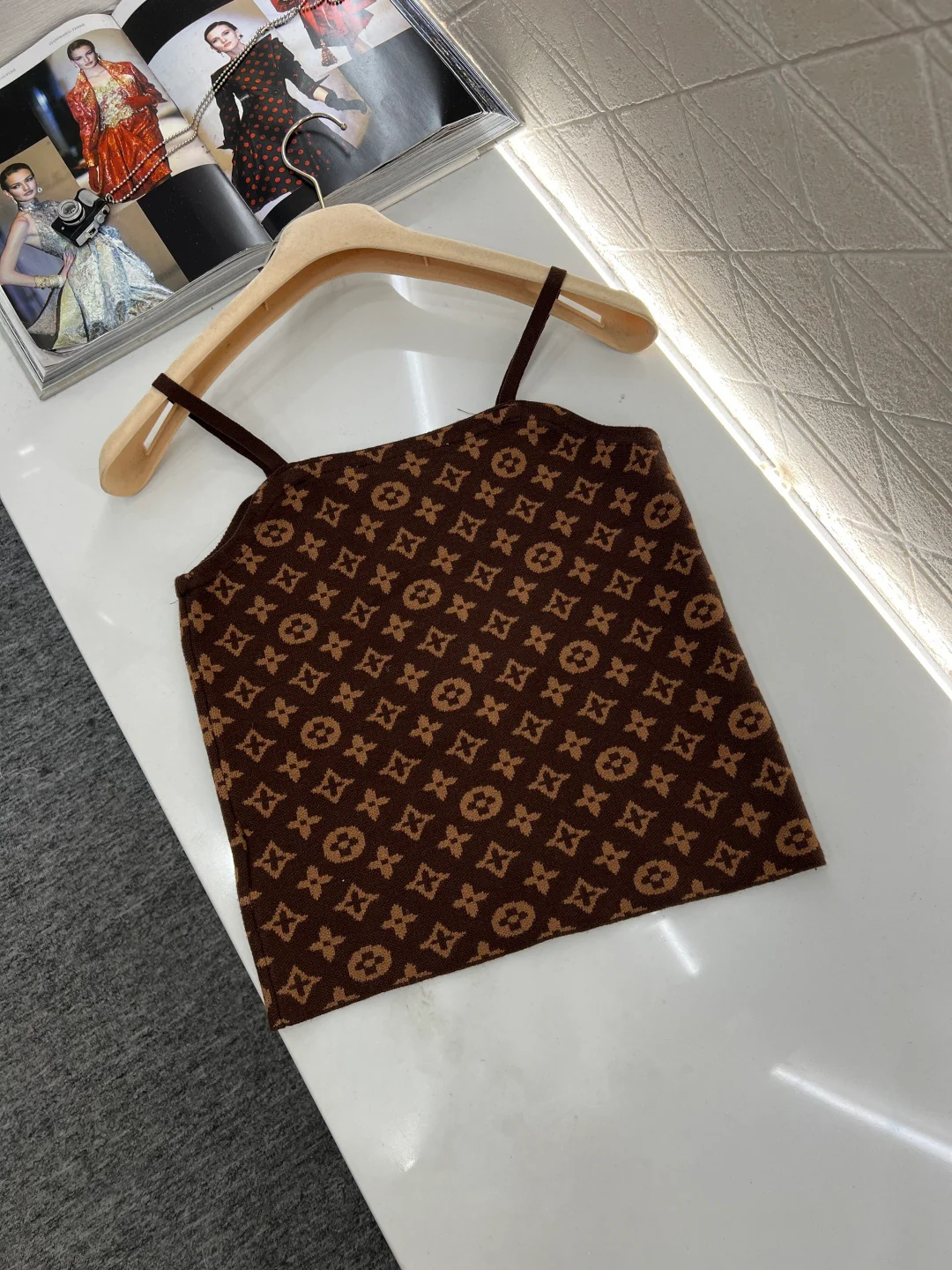 Jacquard Lock-on Knit Camisole