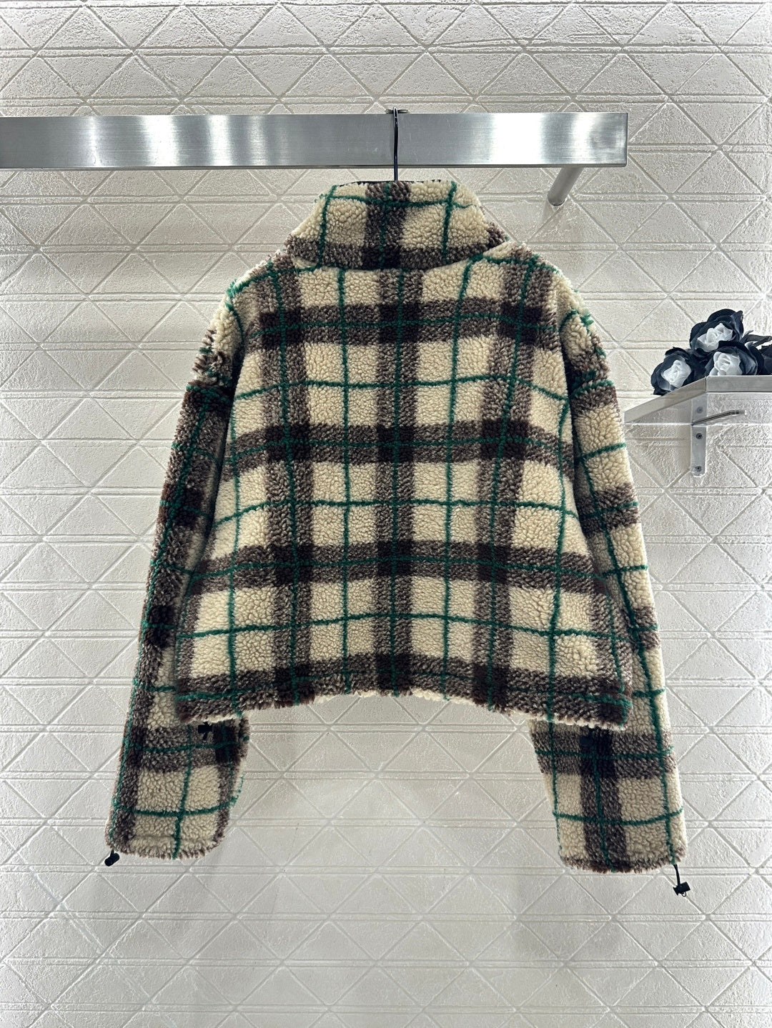 Short Plaid Coat