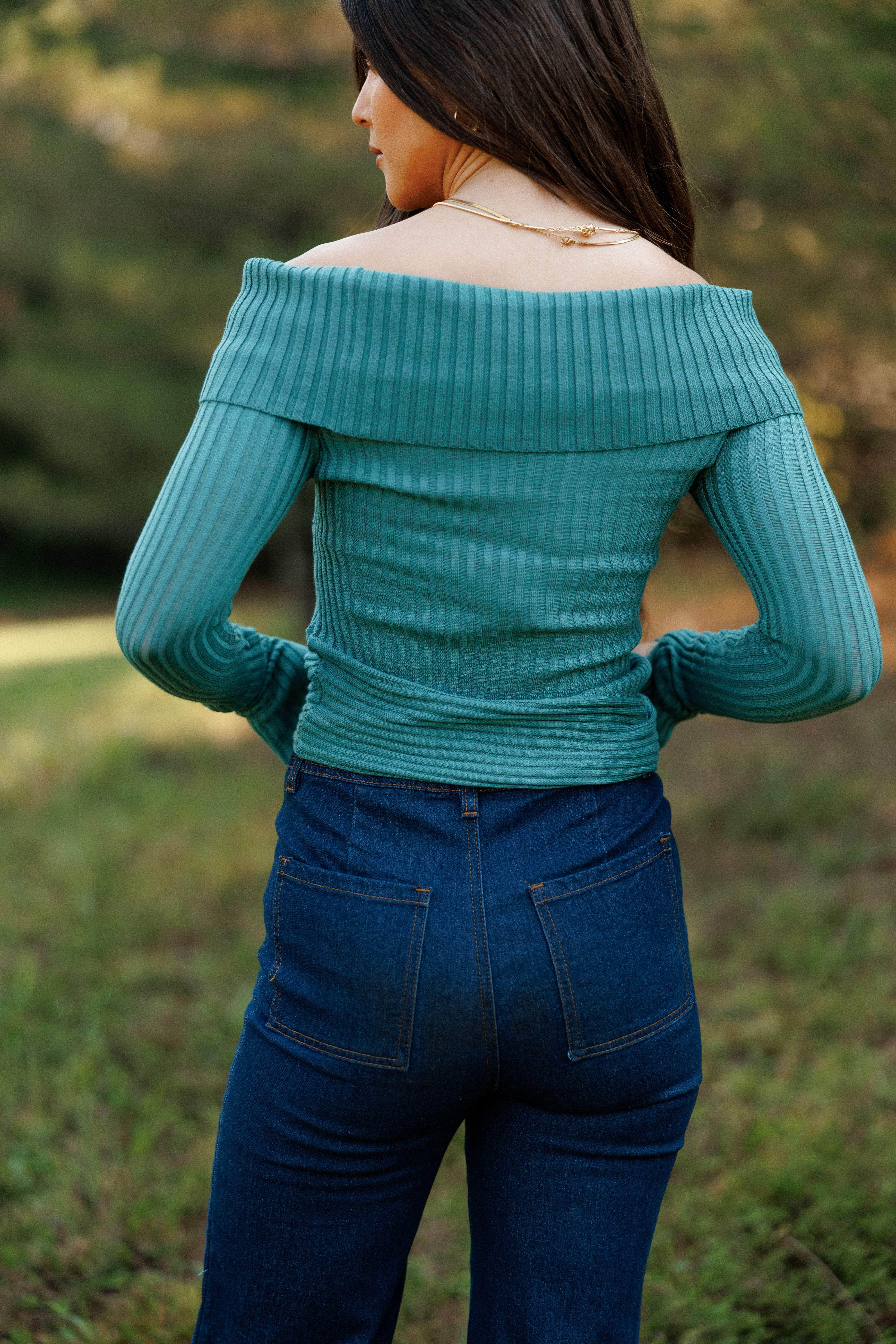 Off The Line Knit Top