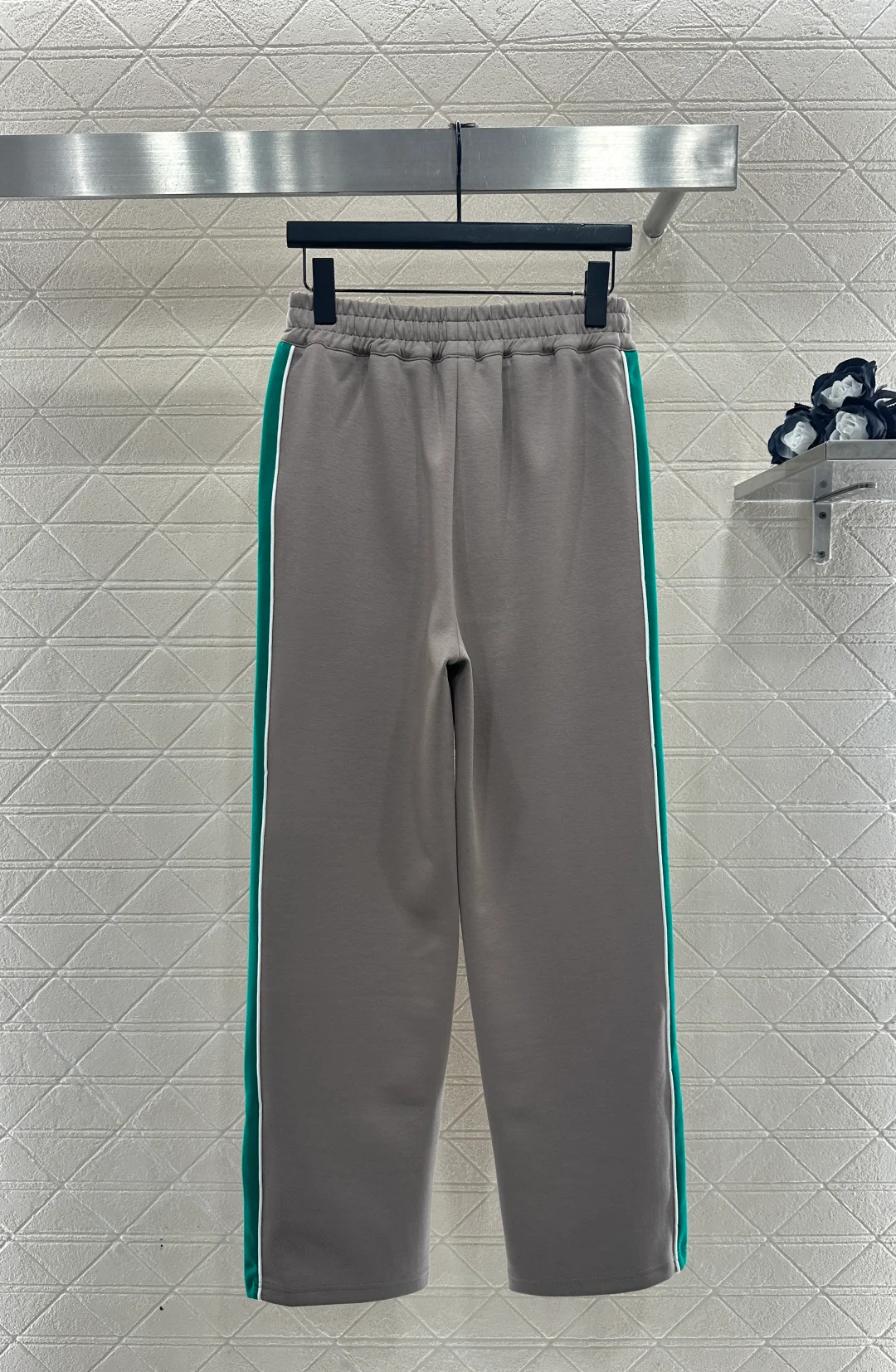 Webbing Logo Straight Leg Pants