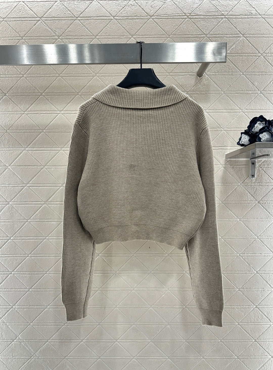 Double-breasted Lapel Cardigan