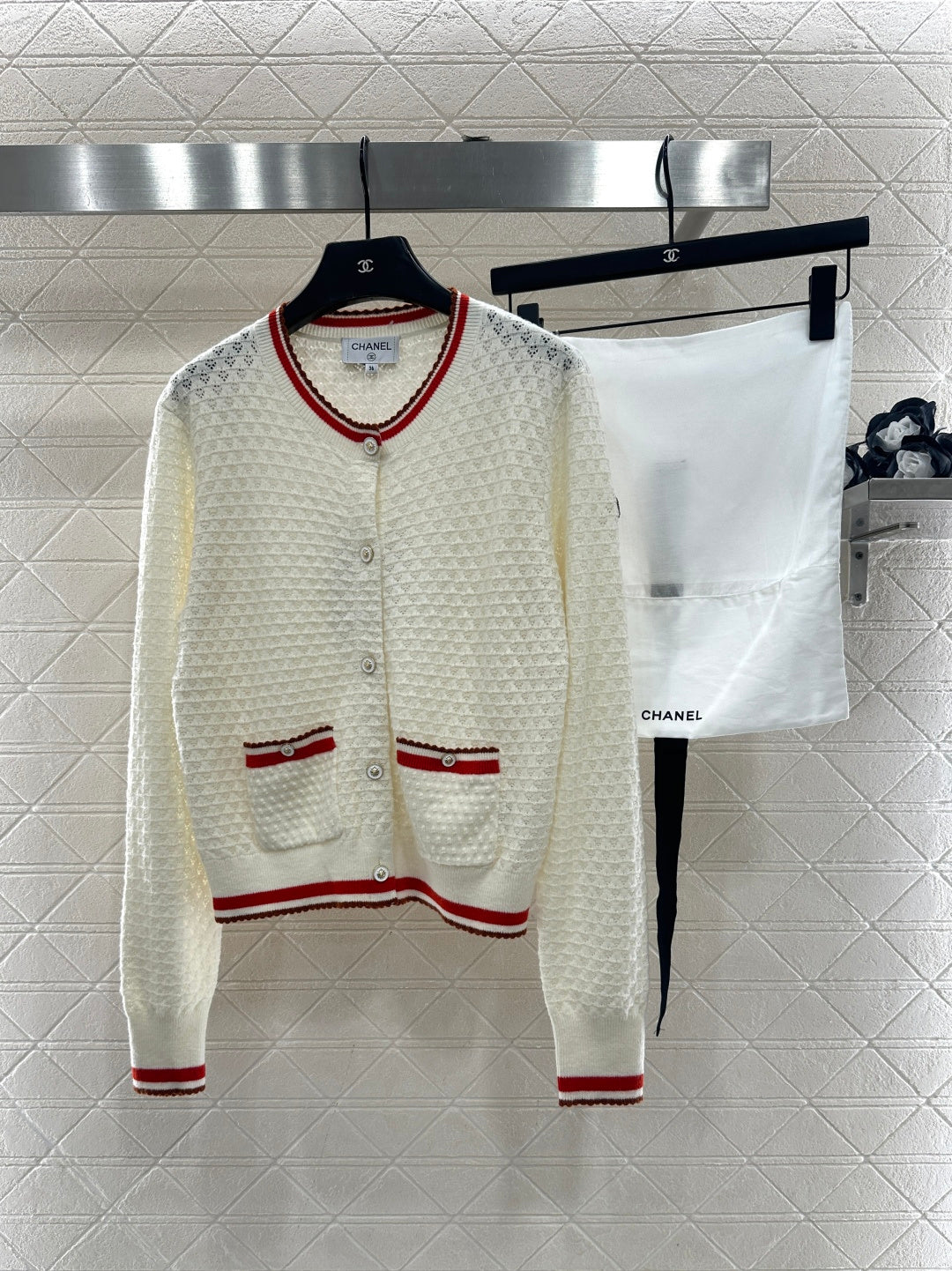 Crew Neck Knit Cardigan