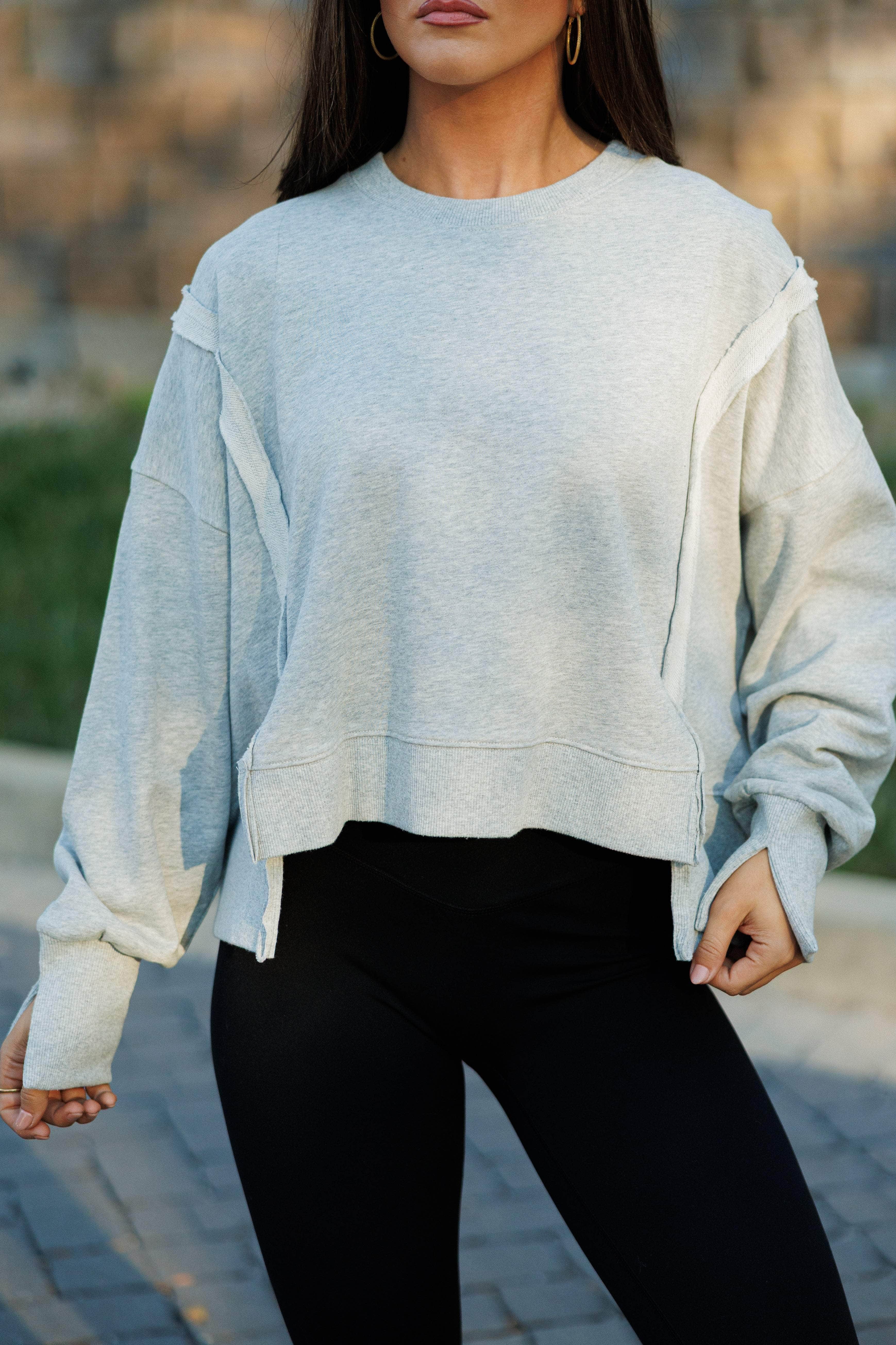 Early Riser Cropped Sweatshirt