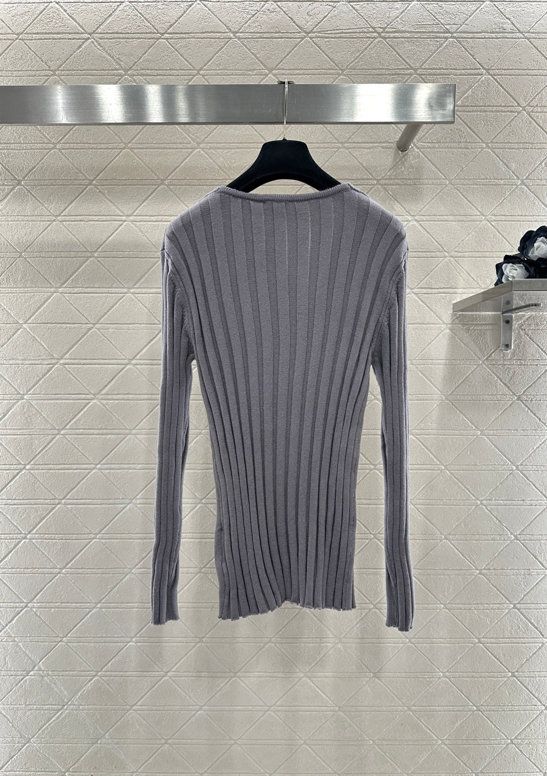 V-Neck Slim Fit Knit Sweater