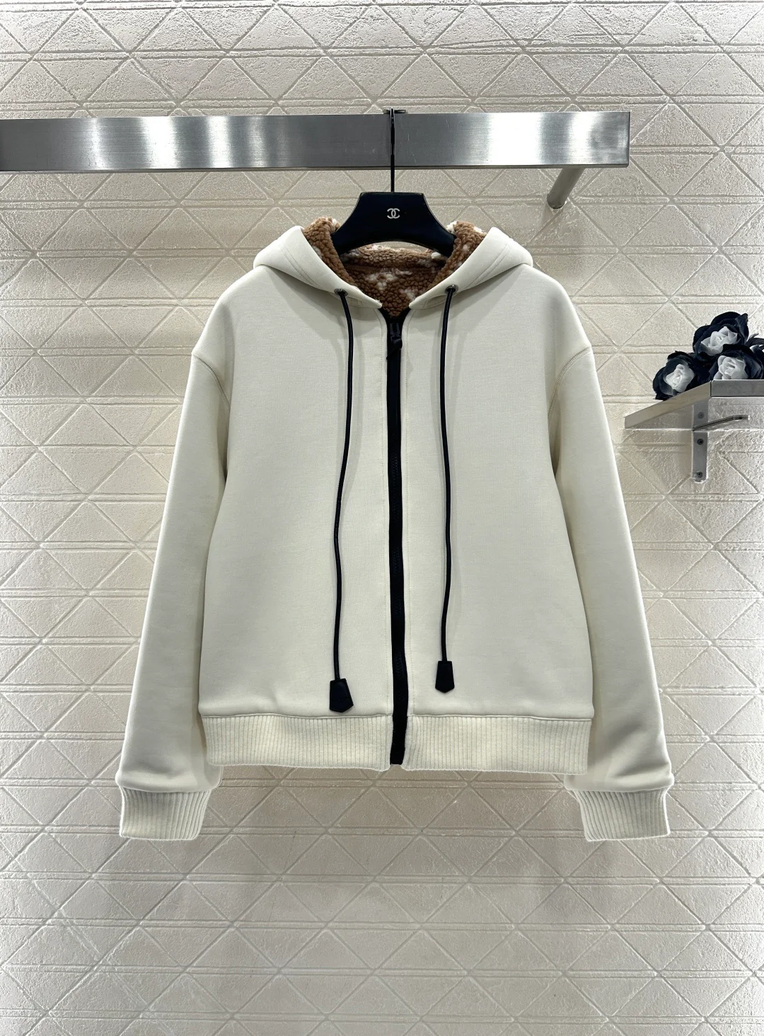 Teddy Fleece Sweatshirt Jacket