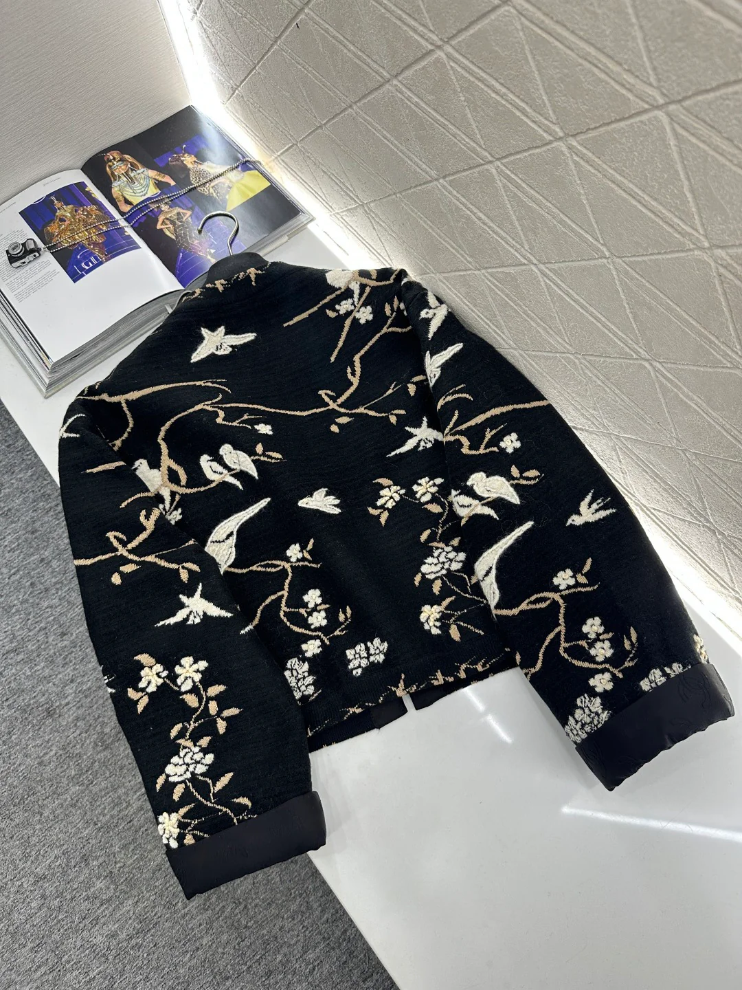 Heavy Embroidered Jacquard Jacket