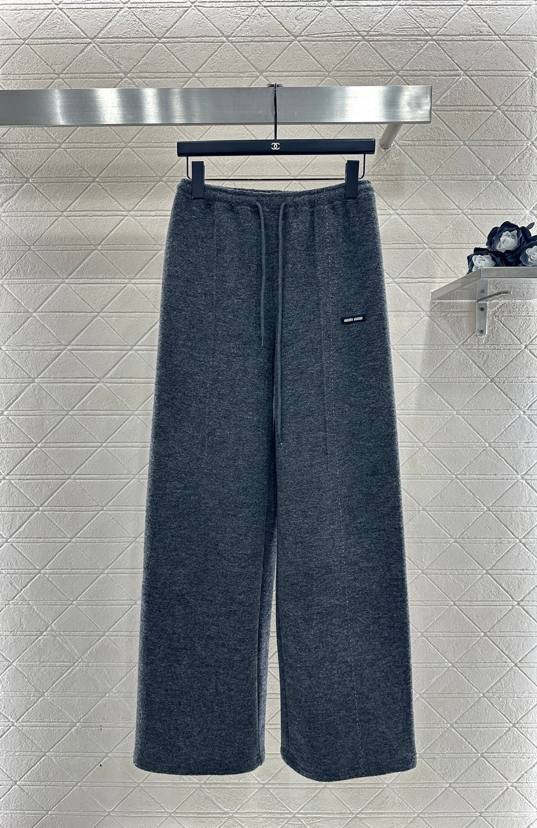 Drawstring Wide-Leg Pants