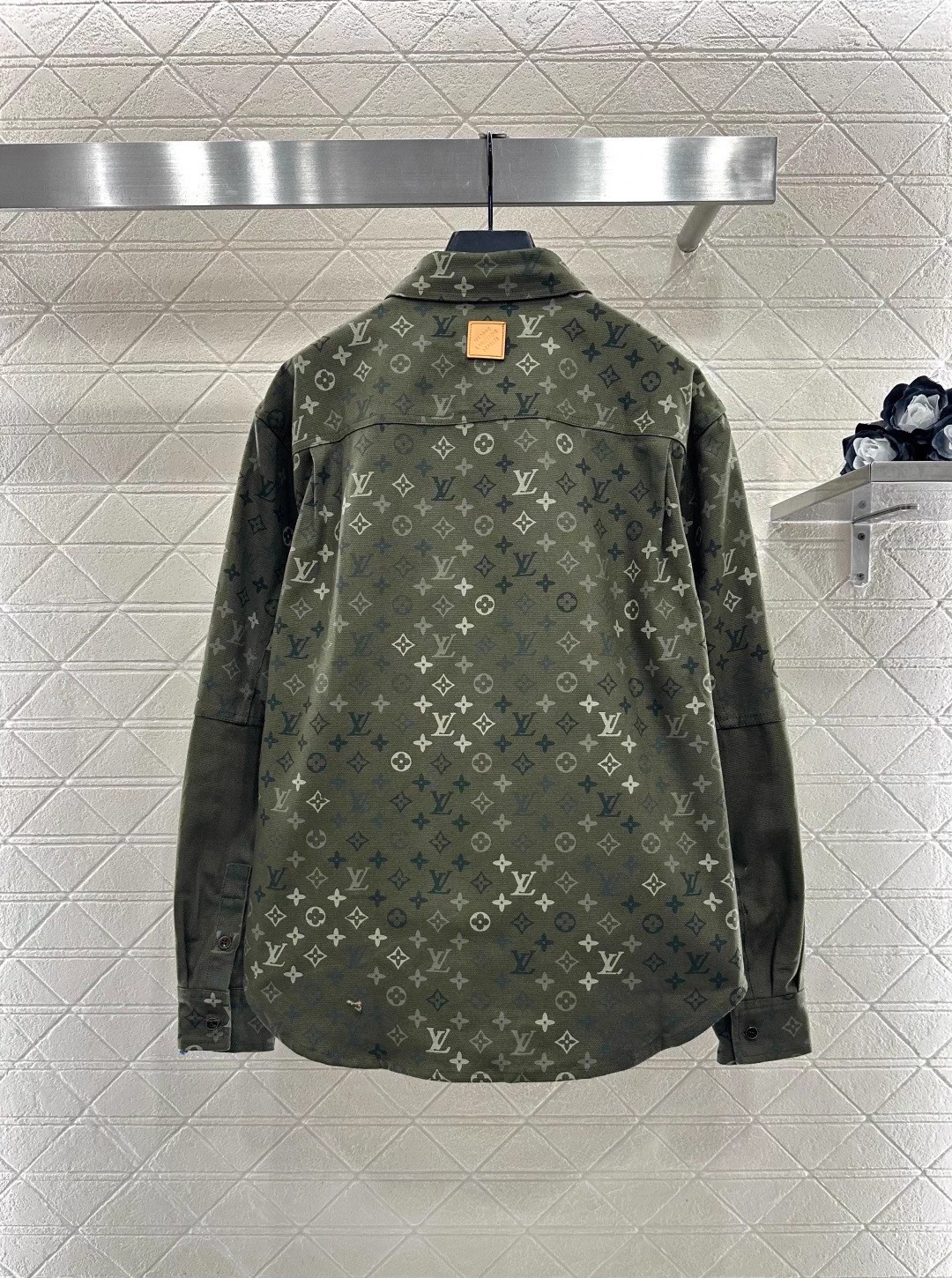 Camouflage Print Denim Shirt