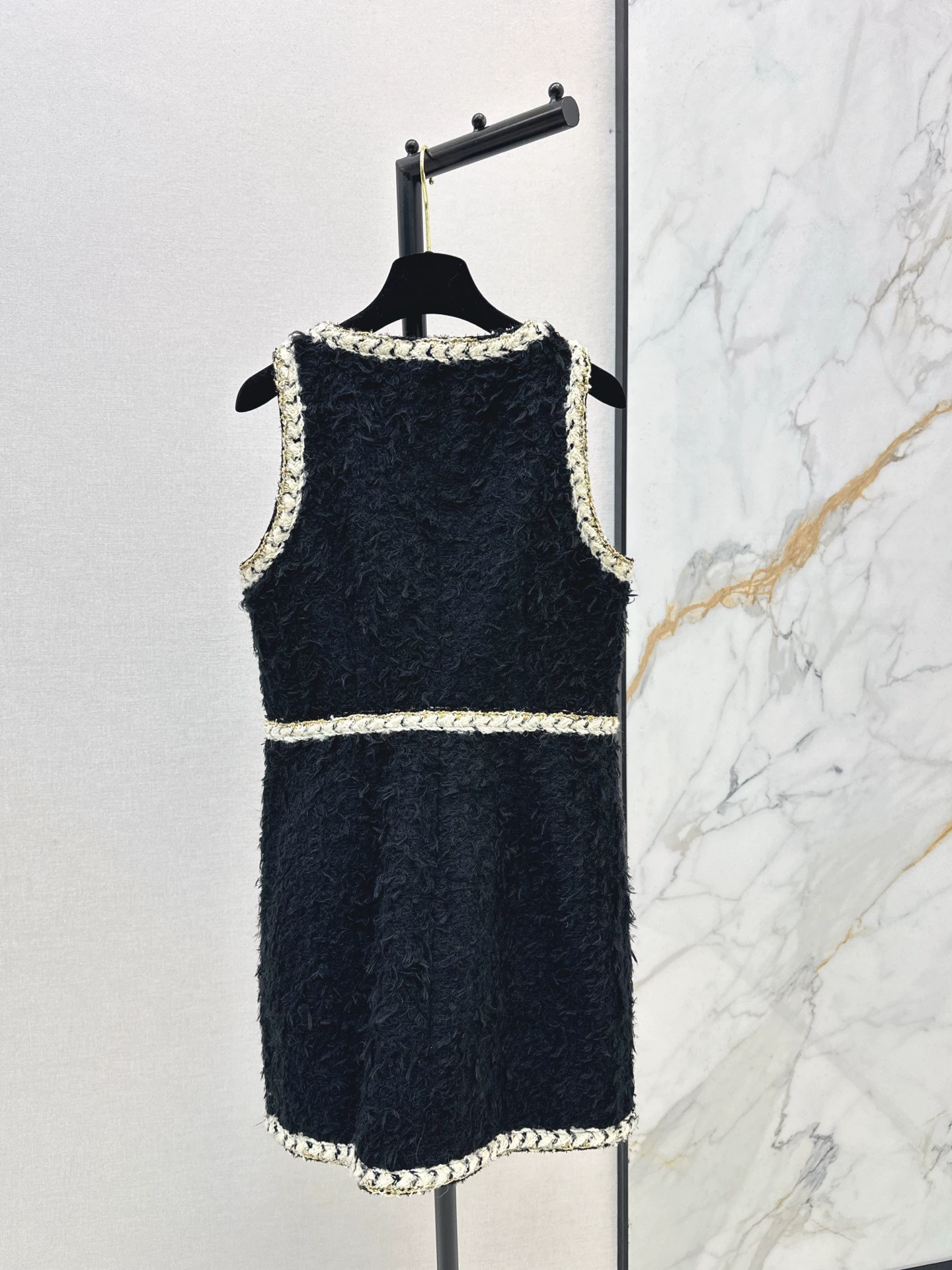 Eco-friendly lamb wool vest dress