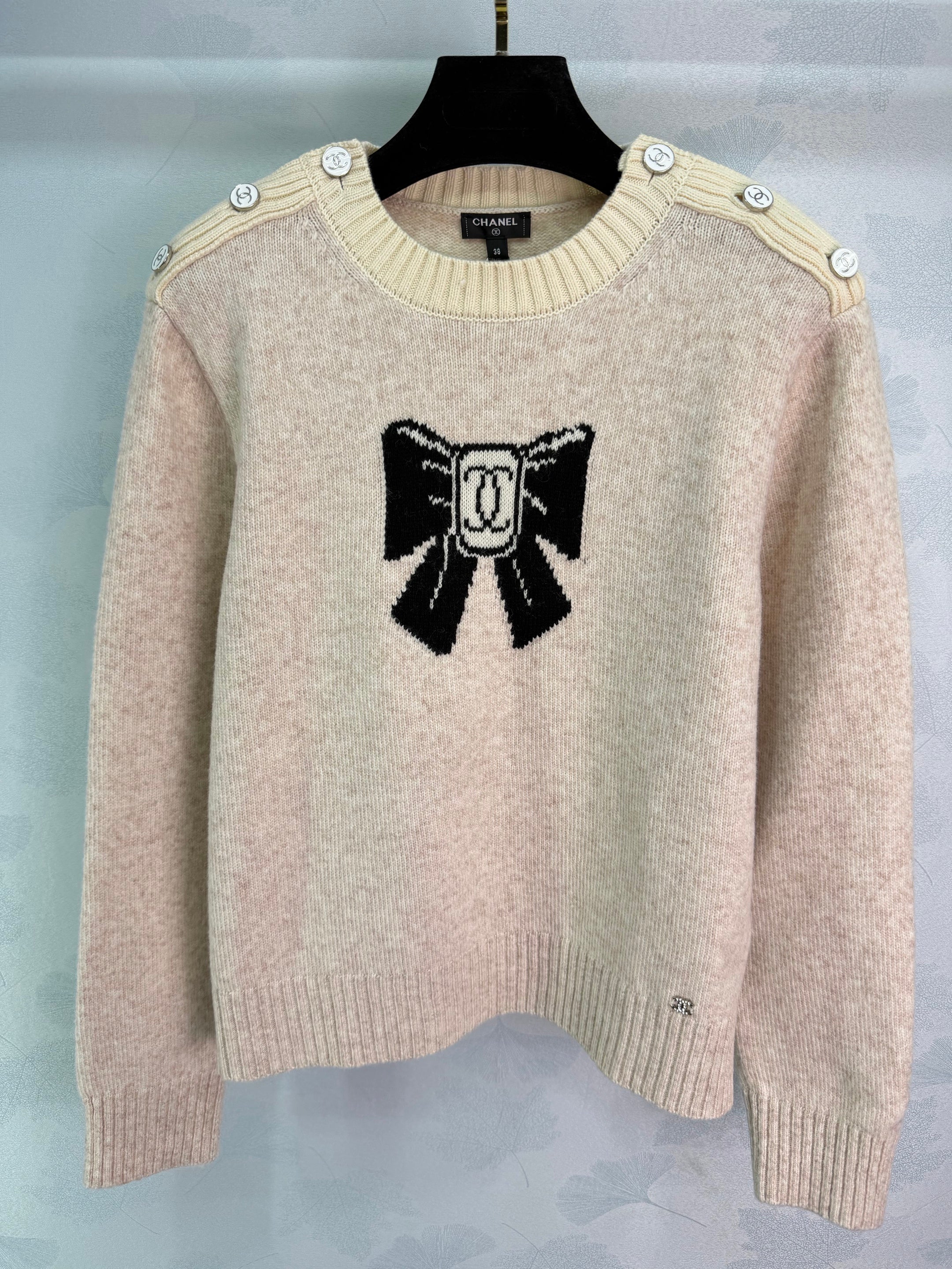 Bow-Tie Knit Sweater
