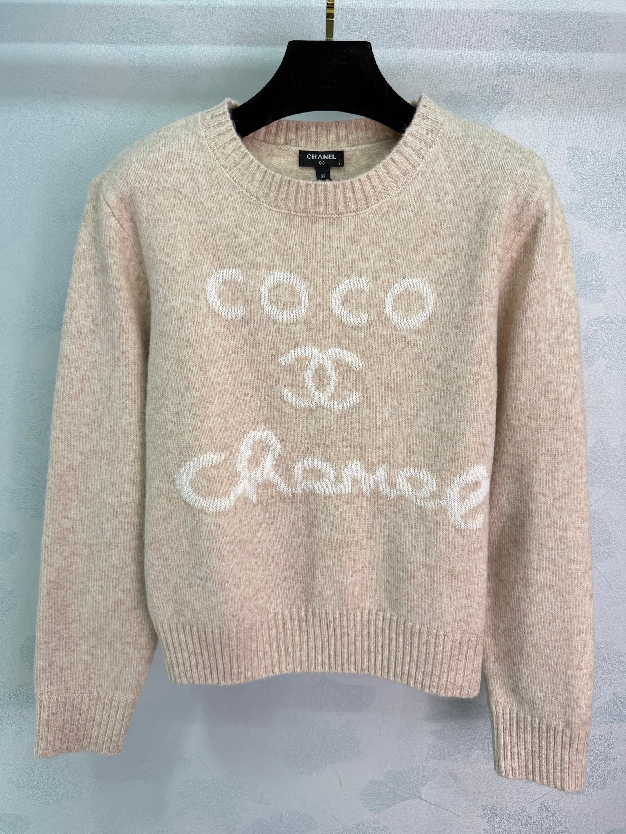 Letter Print Knit Sweater