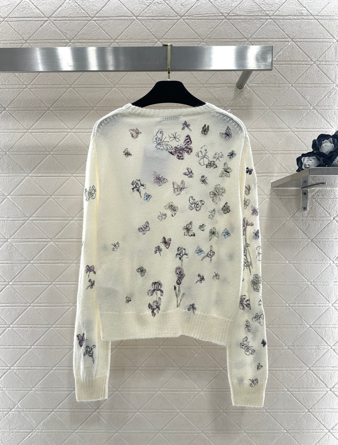 Butterfly Embroidered Cardigan
