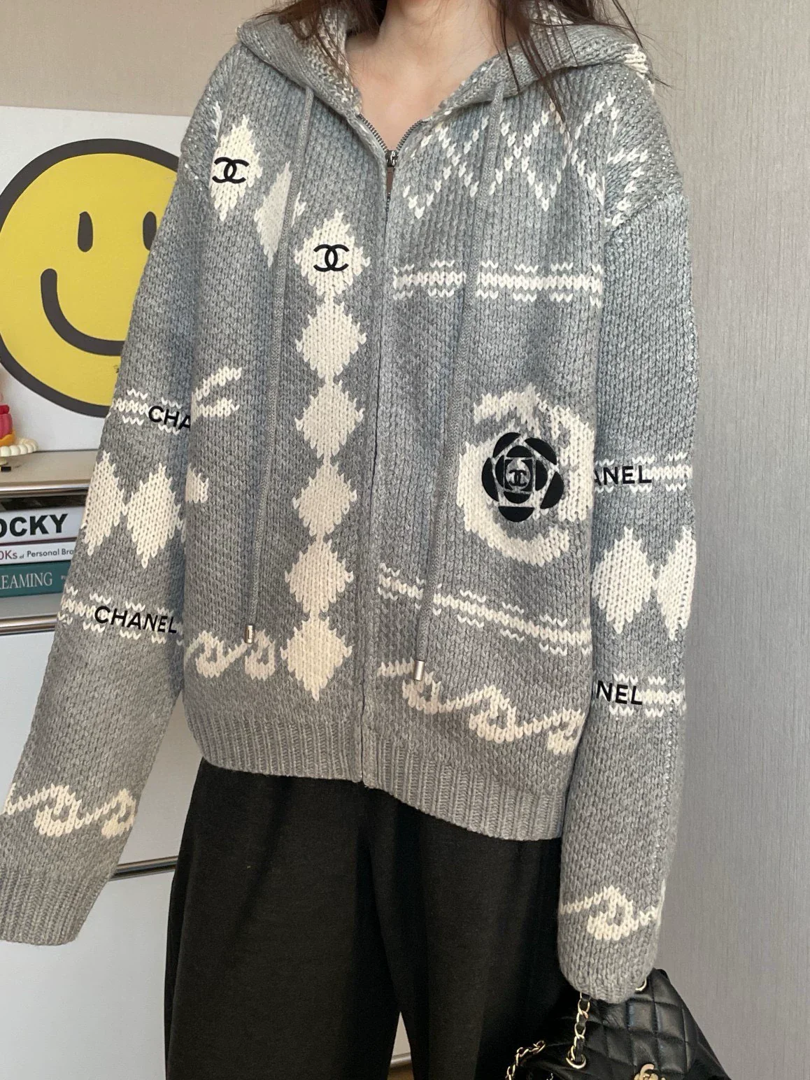 Hooded Zip-Up Sweater