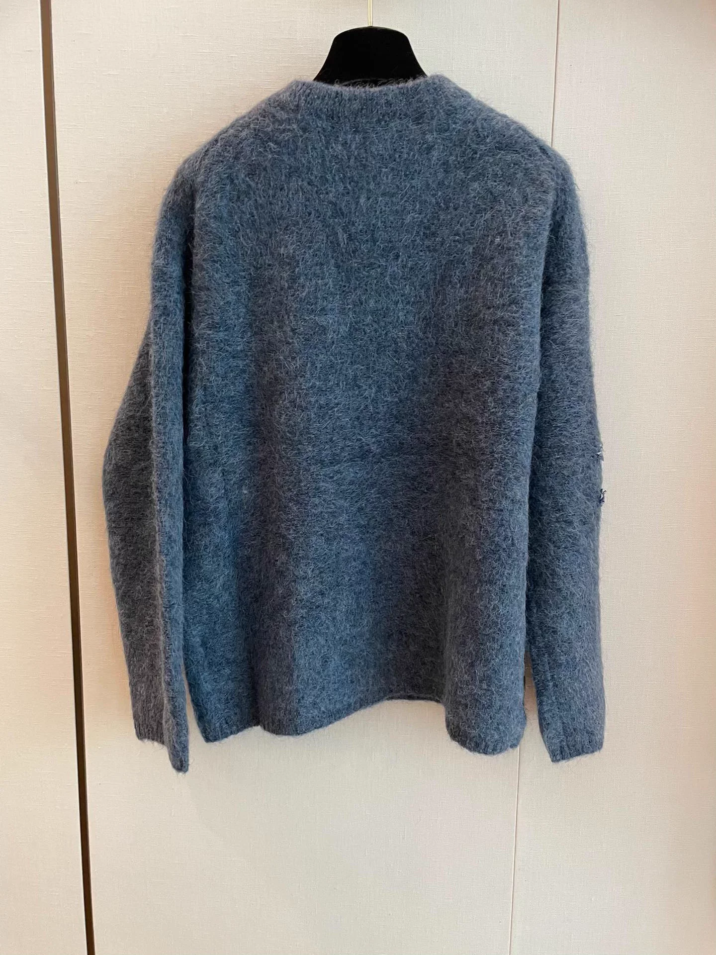 Haze Blue Crew Neck Sweater
