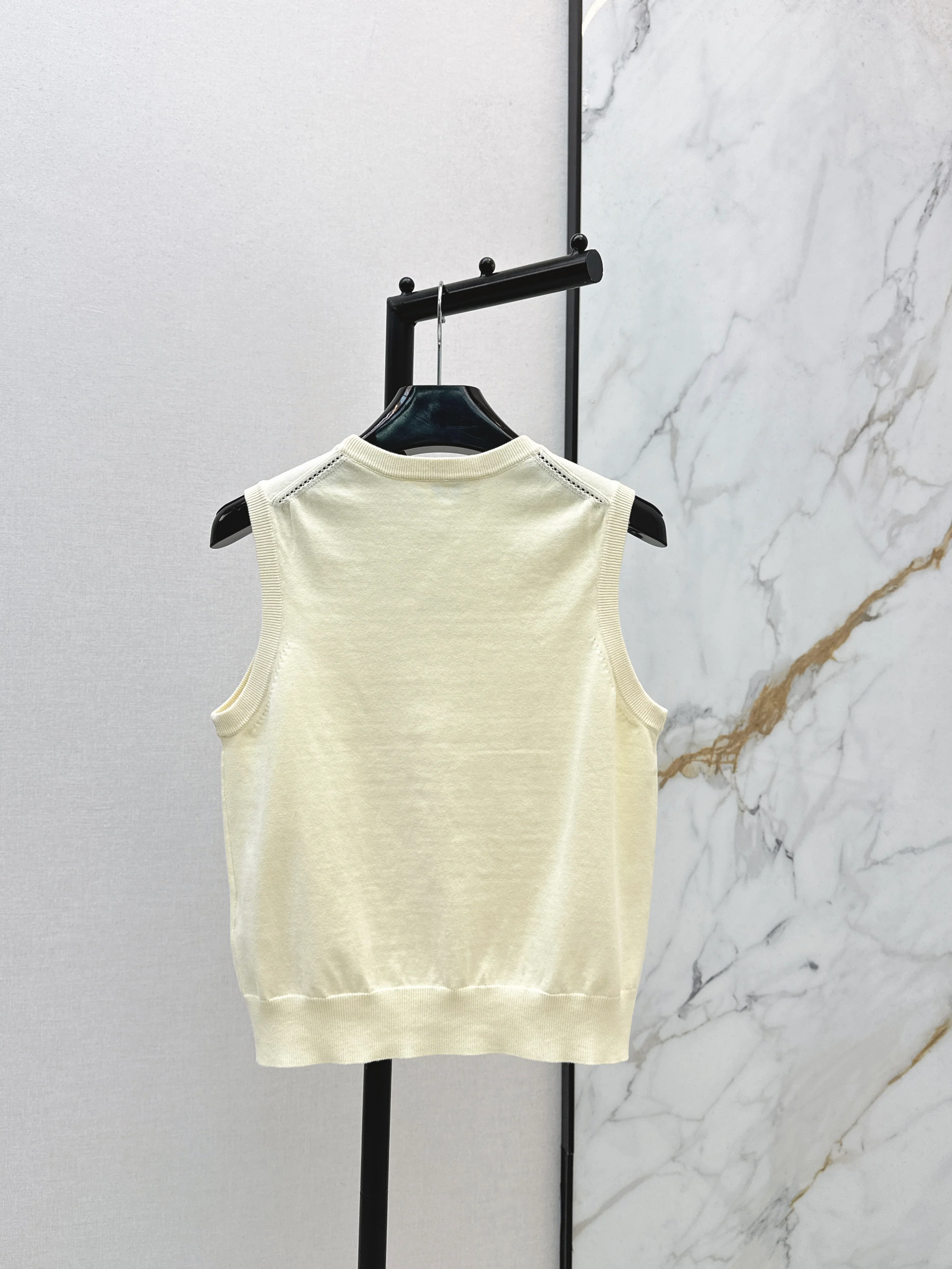 Embroidered Sleeveless Vest