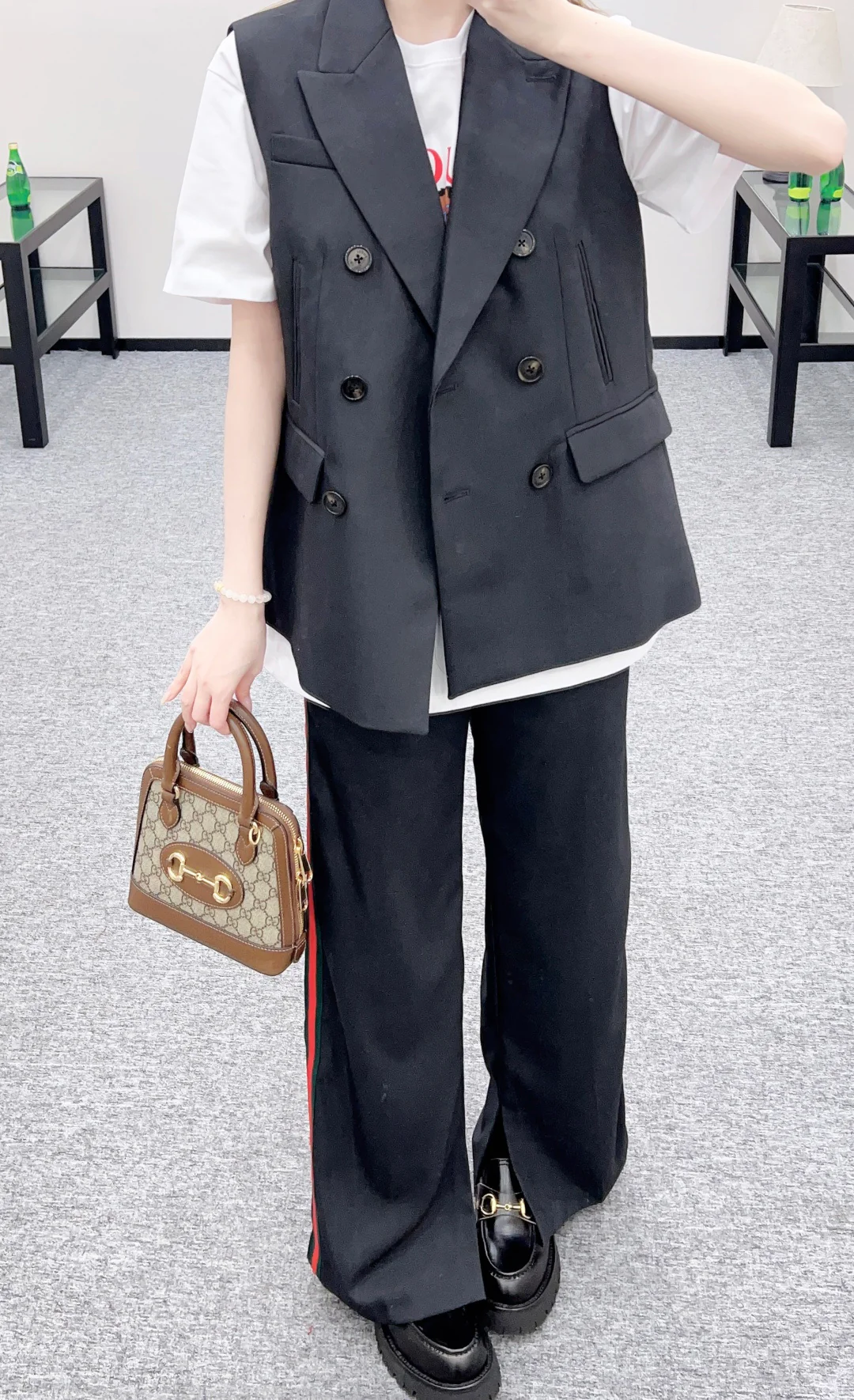 Oversized Suit Vest and Trousers Se