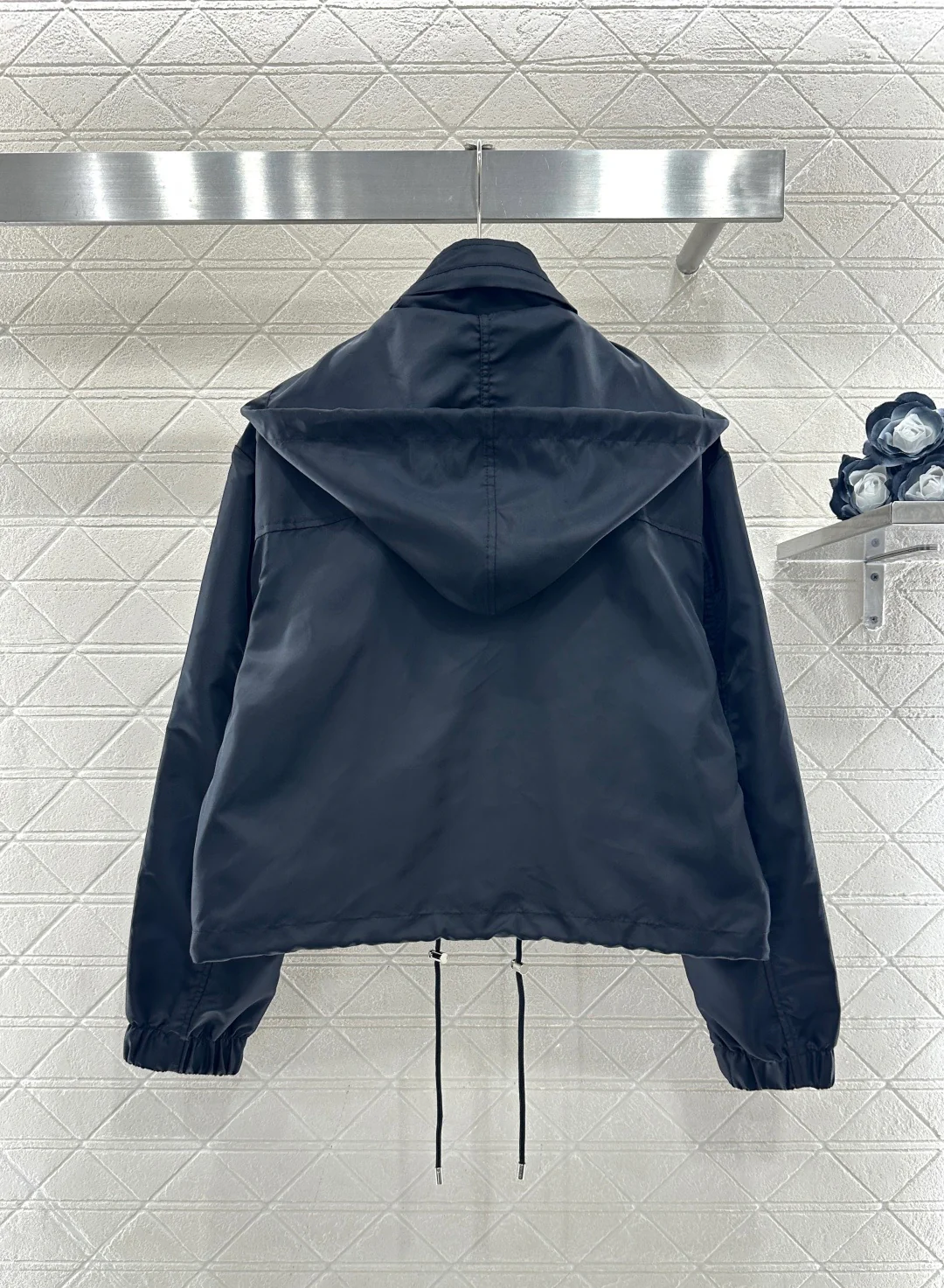 Drawstring Zipper Jacket