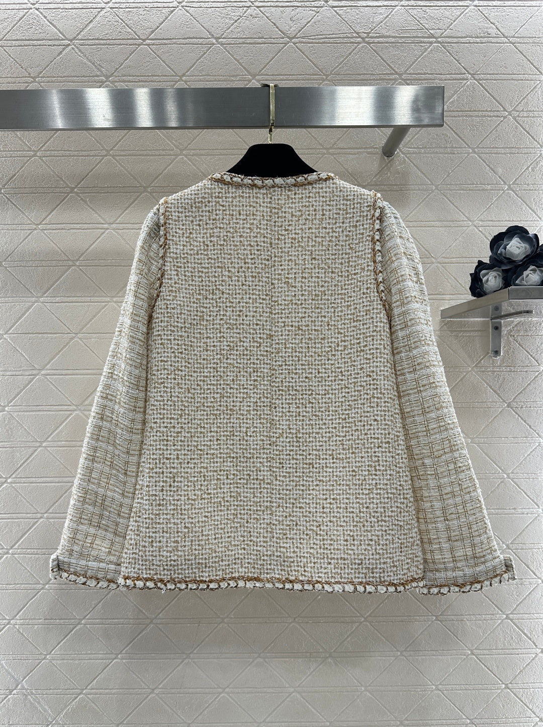 Place-up Faux Two-Piece Jacket