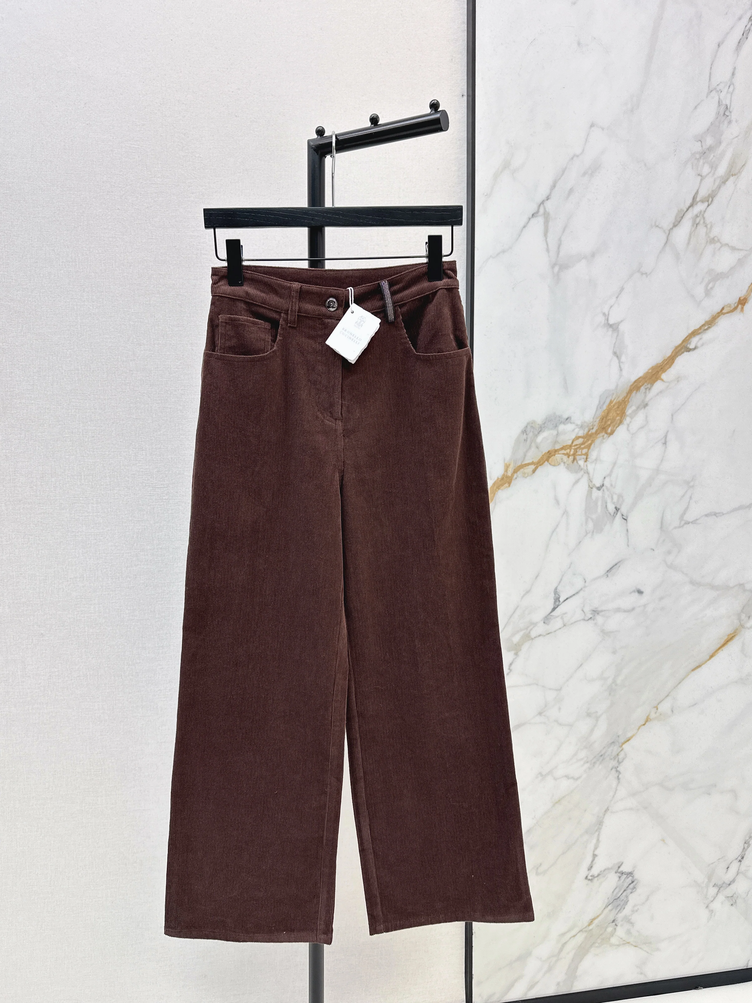 Corduroy Straight Leg Pants