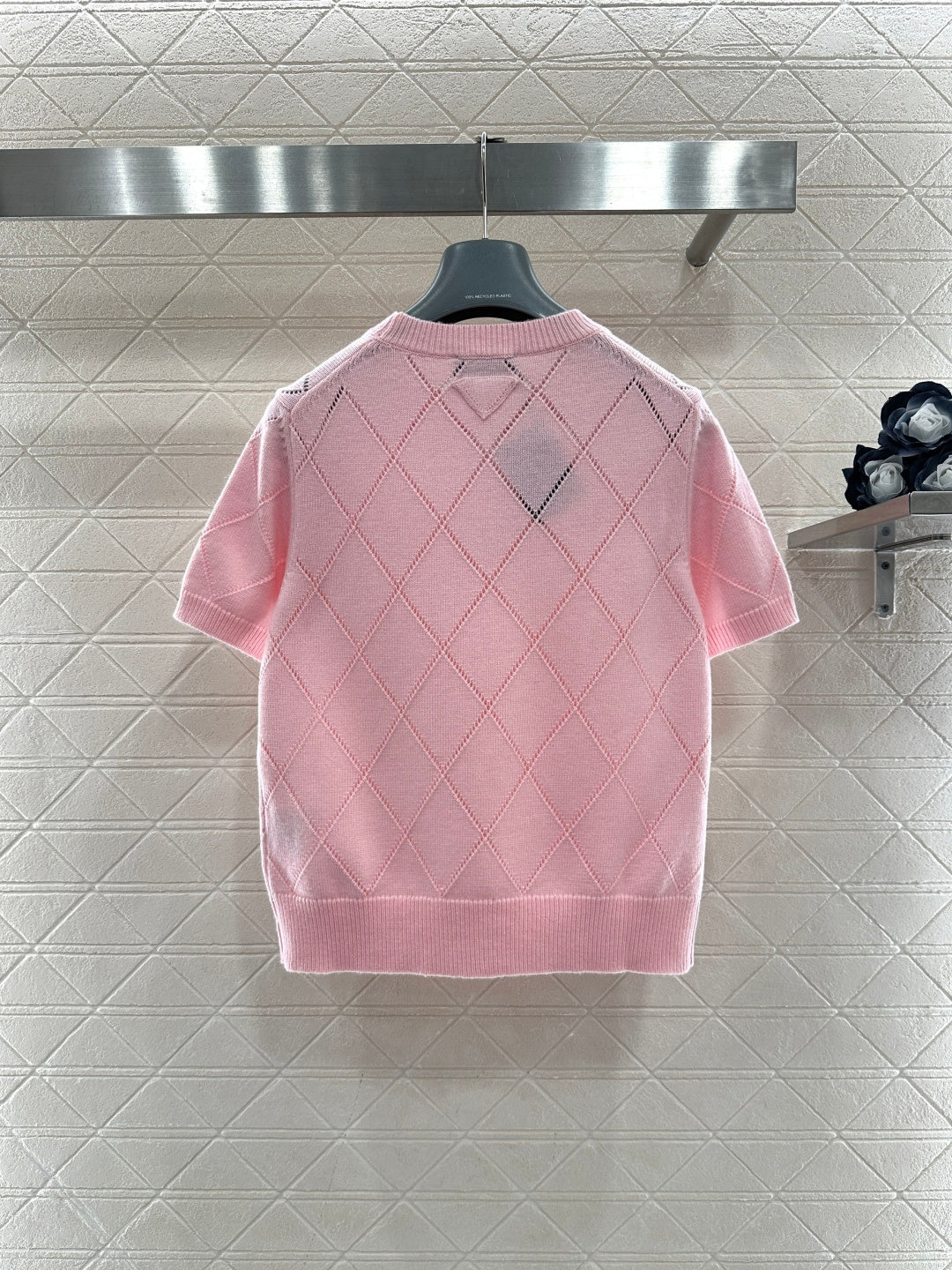 Diamond Pattern Short-Sleeve T-Shirt