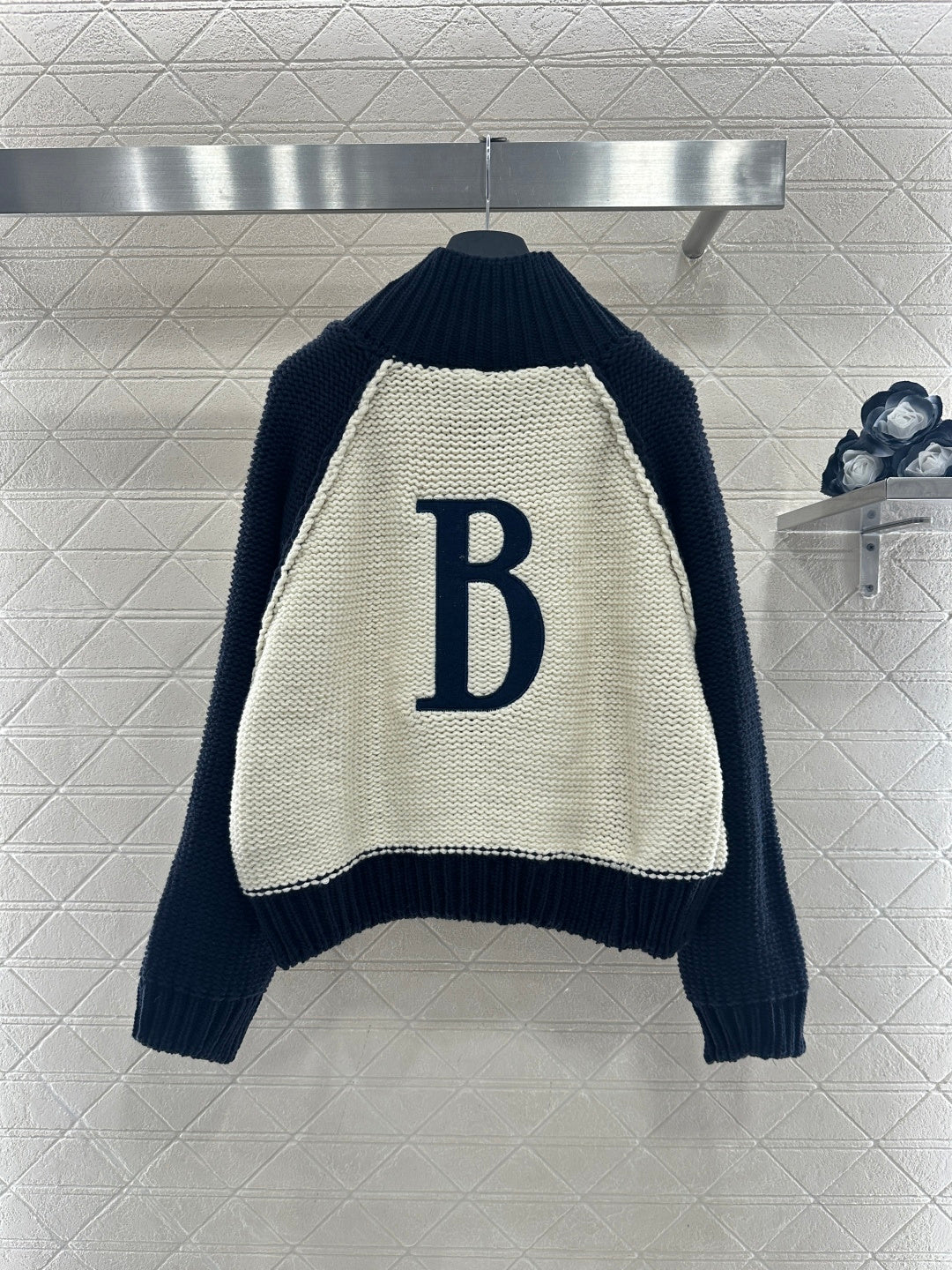 Knitted Zip-Up Cardigan