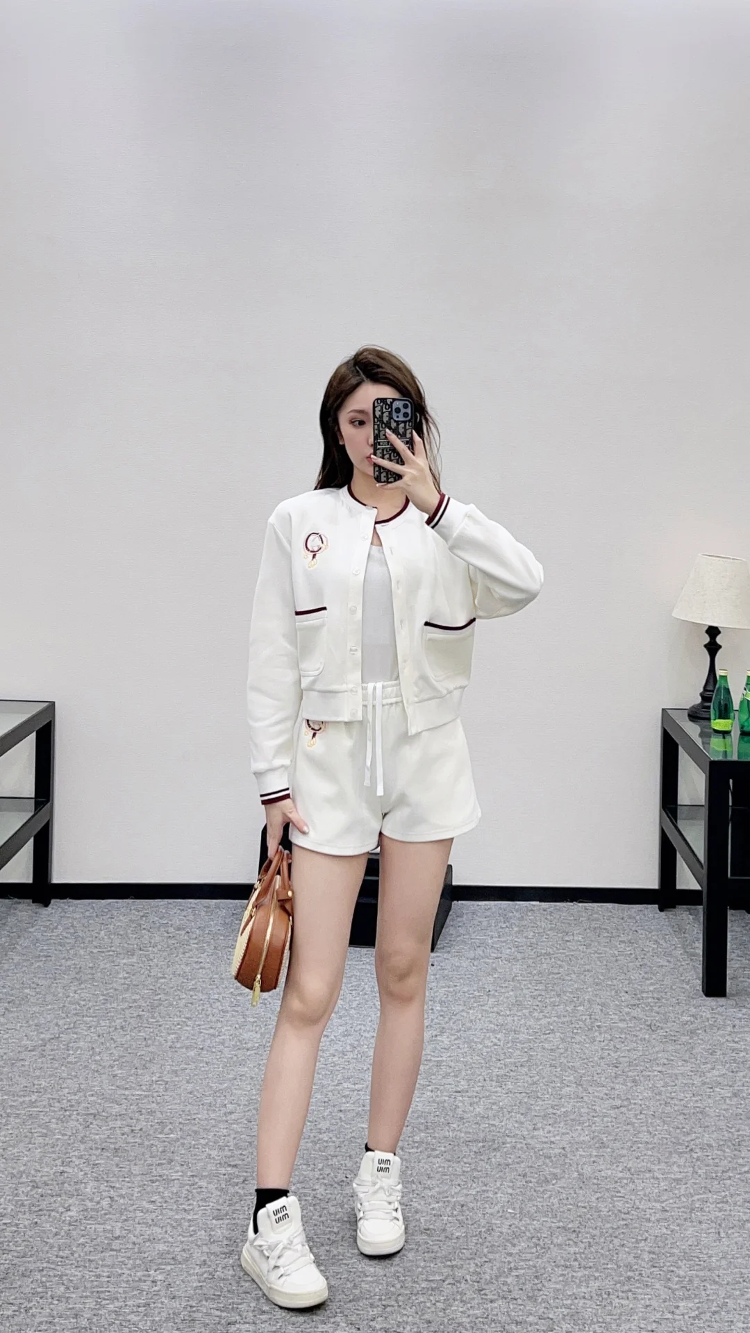 Cardigan and Shorts Set