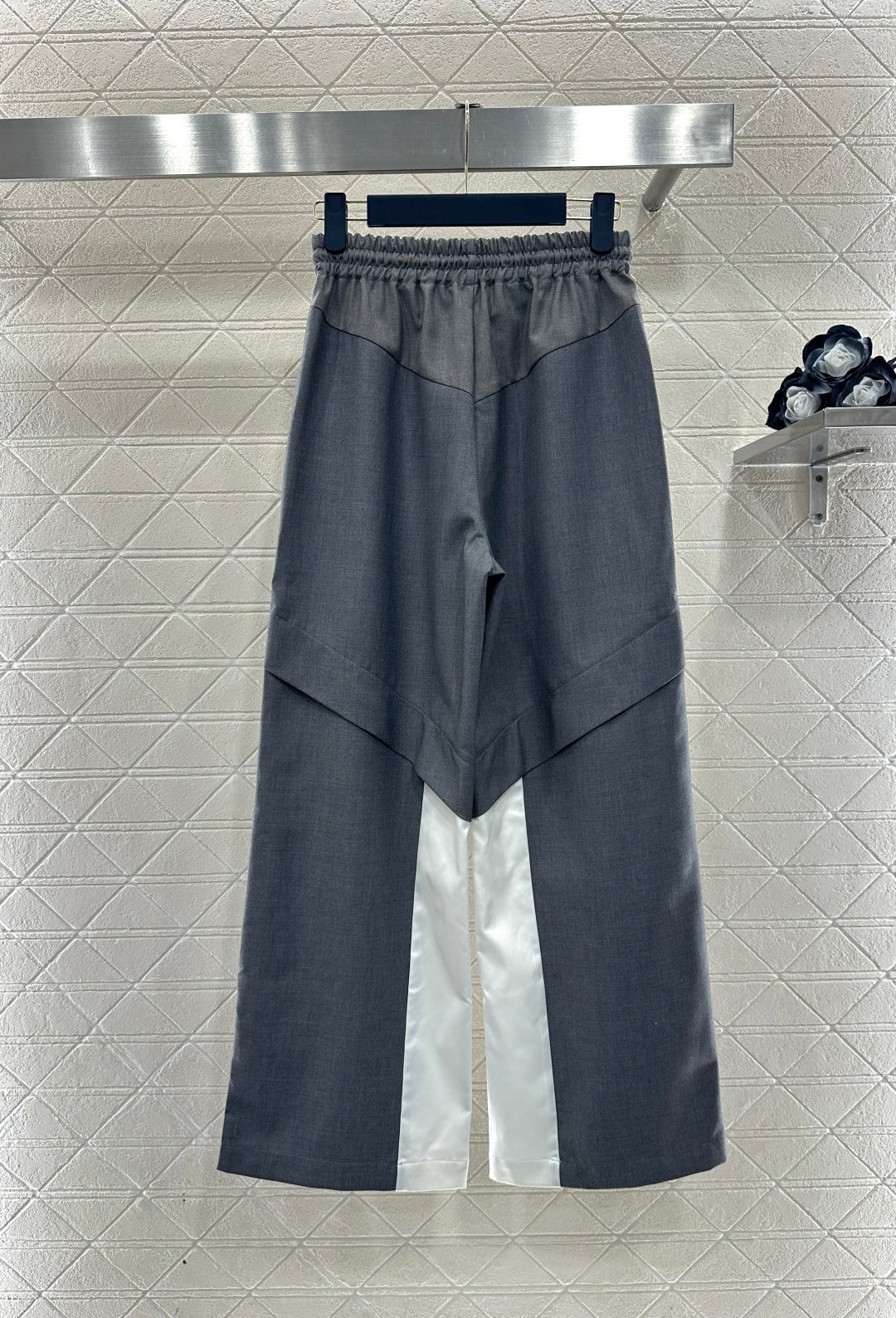 Hooded Color-Blocked Zip-Up Pants