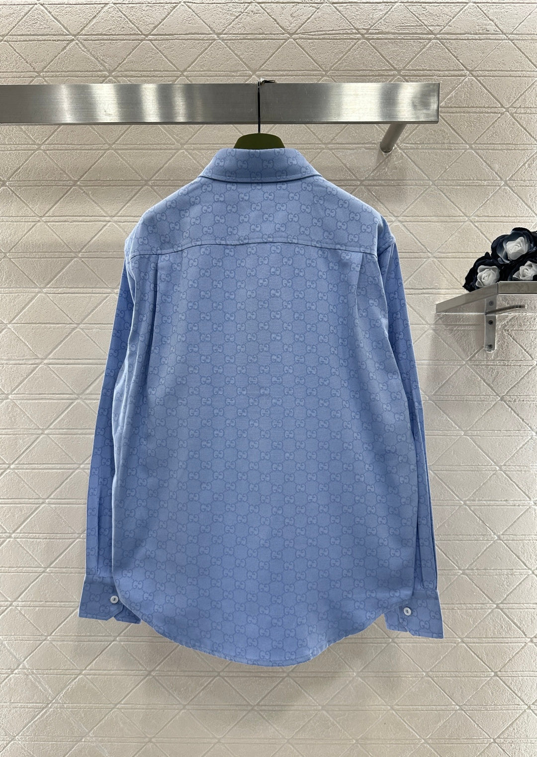 Jacquard Embroidered Pocket Shirt