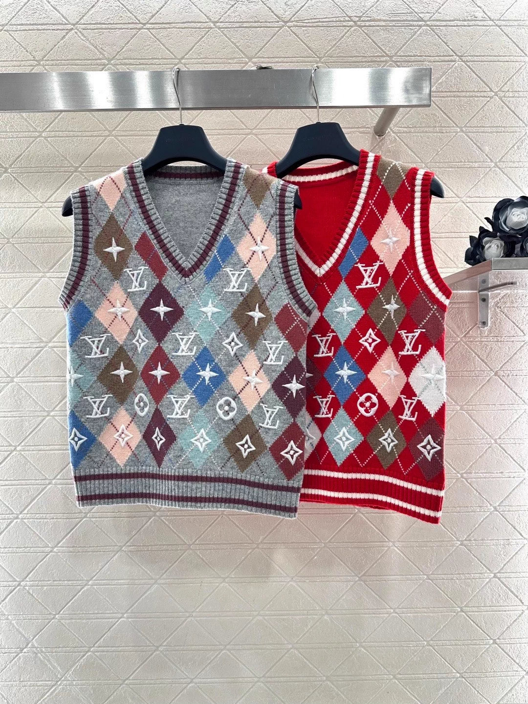 Embroidered Knit Vest