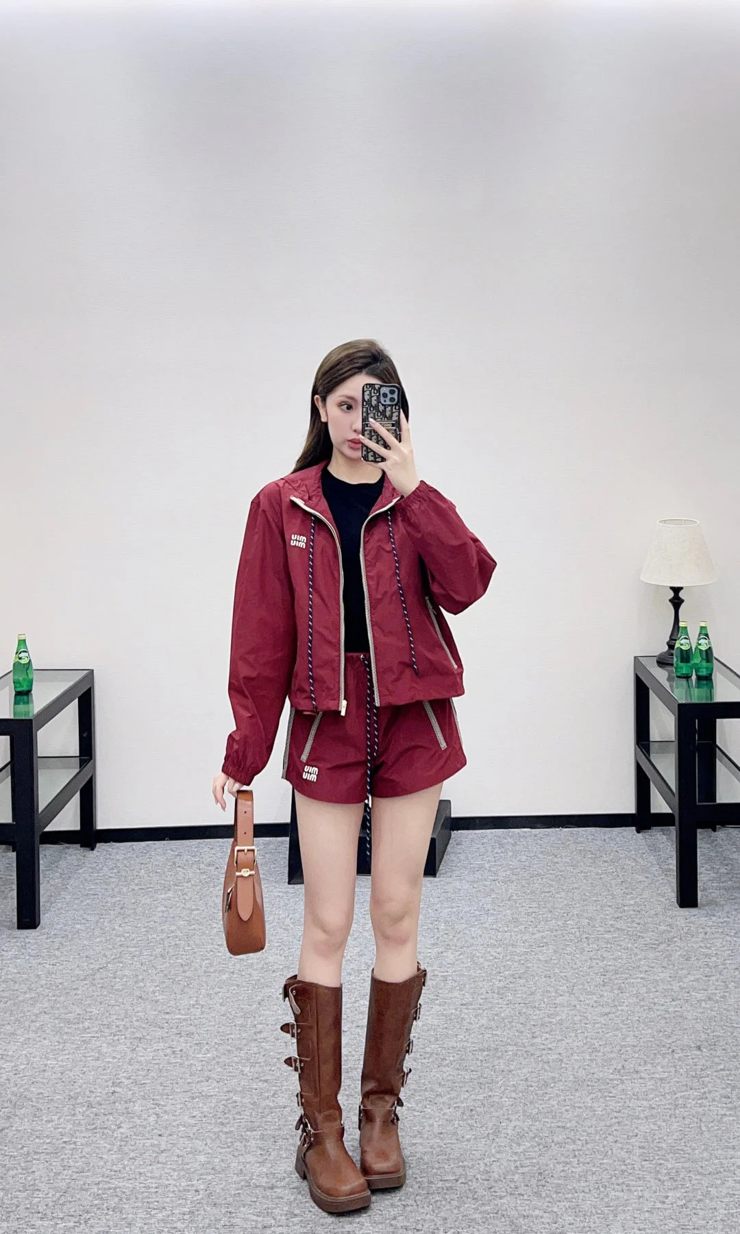 Hooded Jacket and Shorts Set