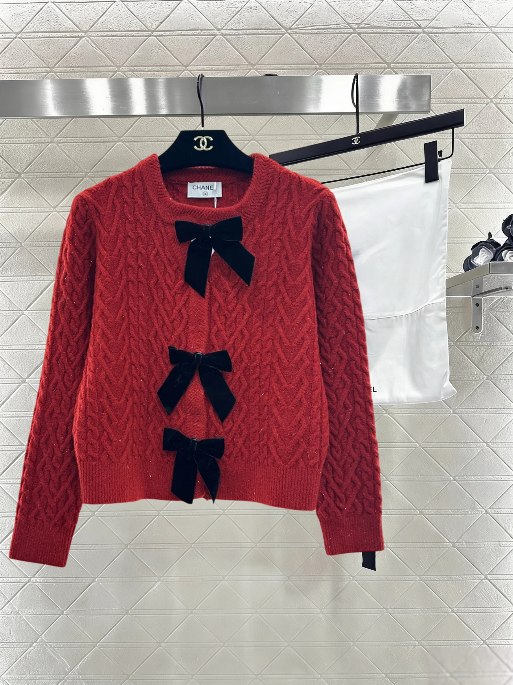 Bow-tie Knit Cardigan