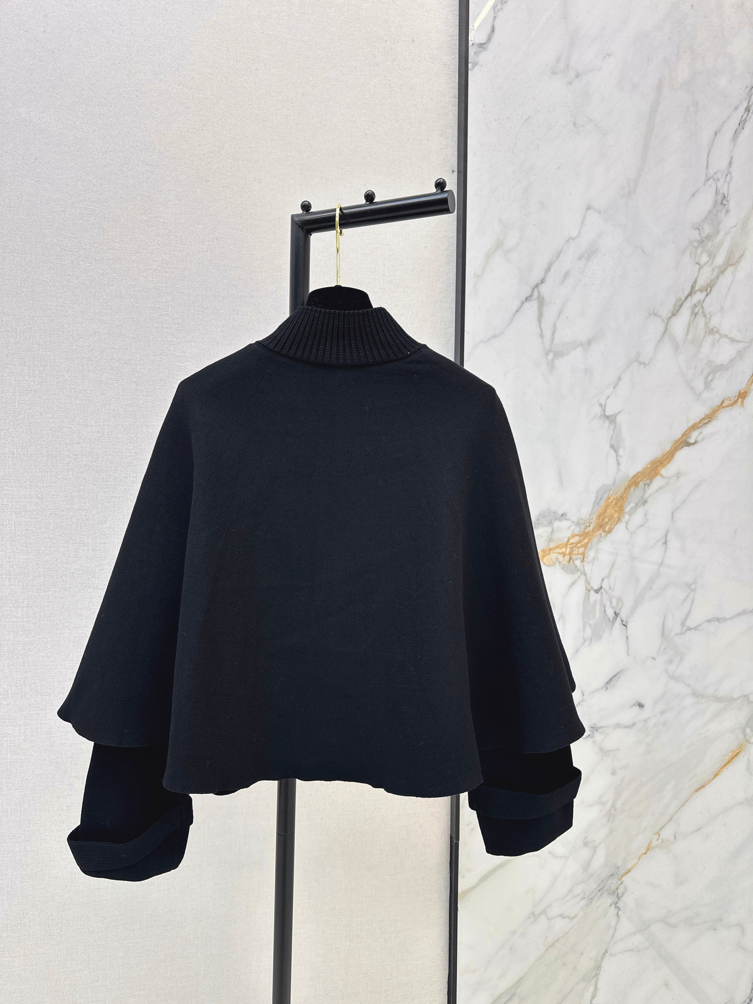 Faux Two-Piece Cape Coat