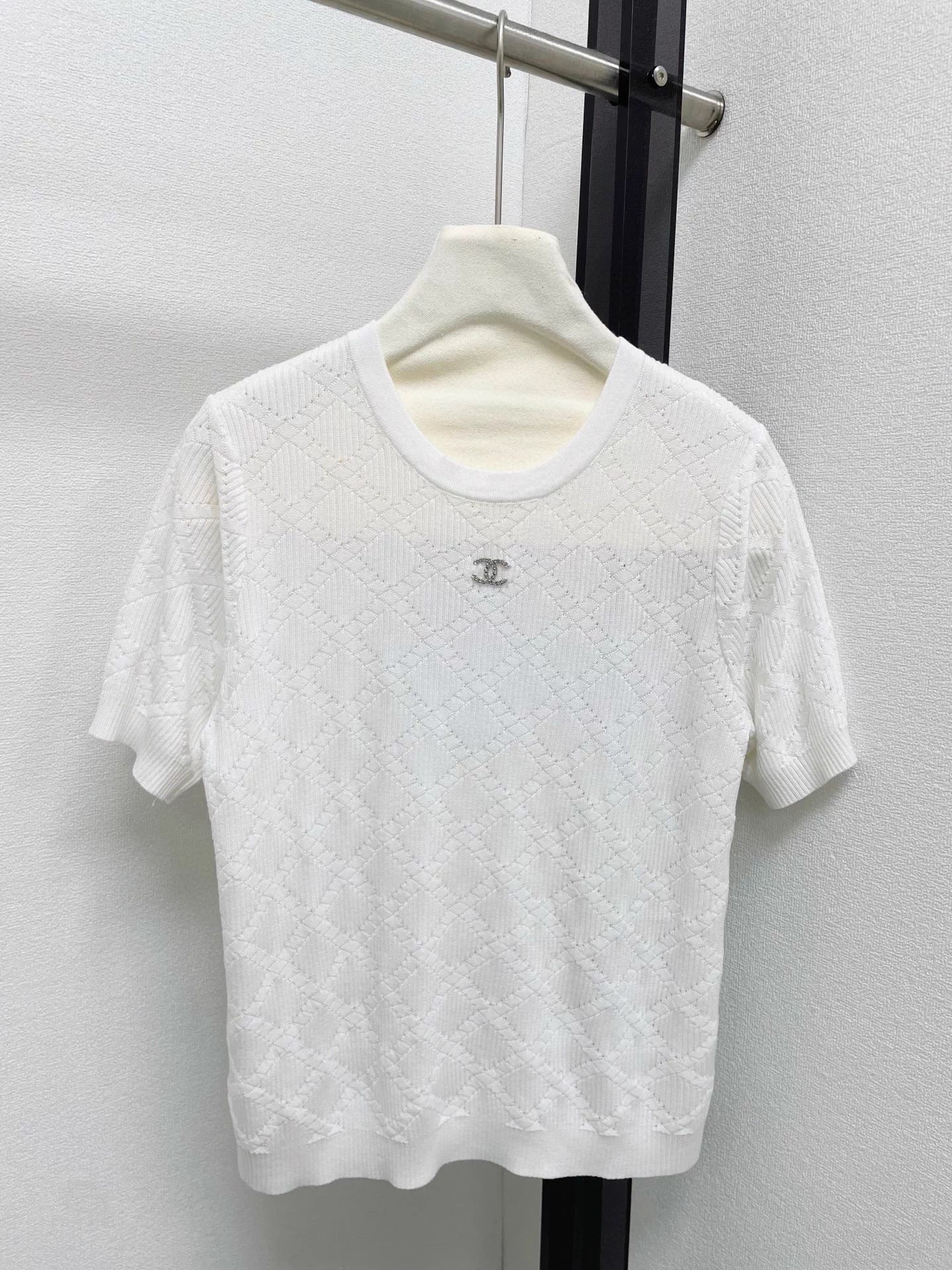 Metallic Double Logo T-Shirt