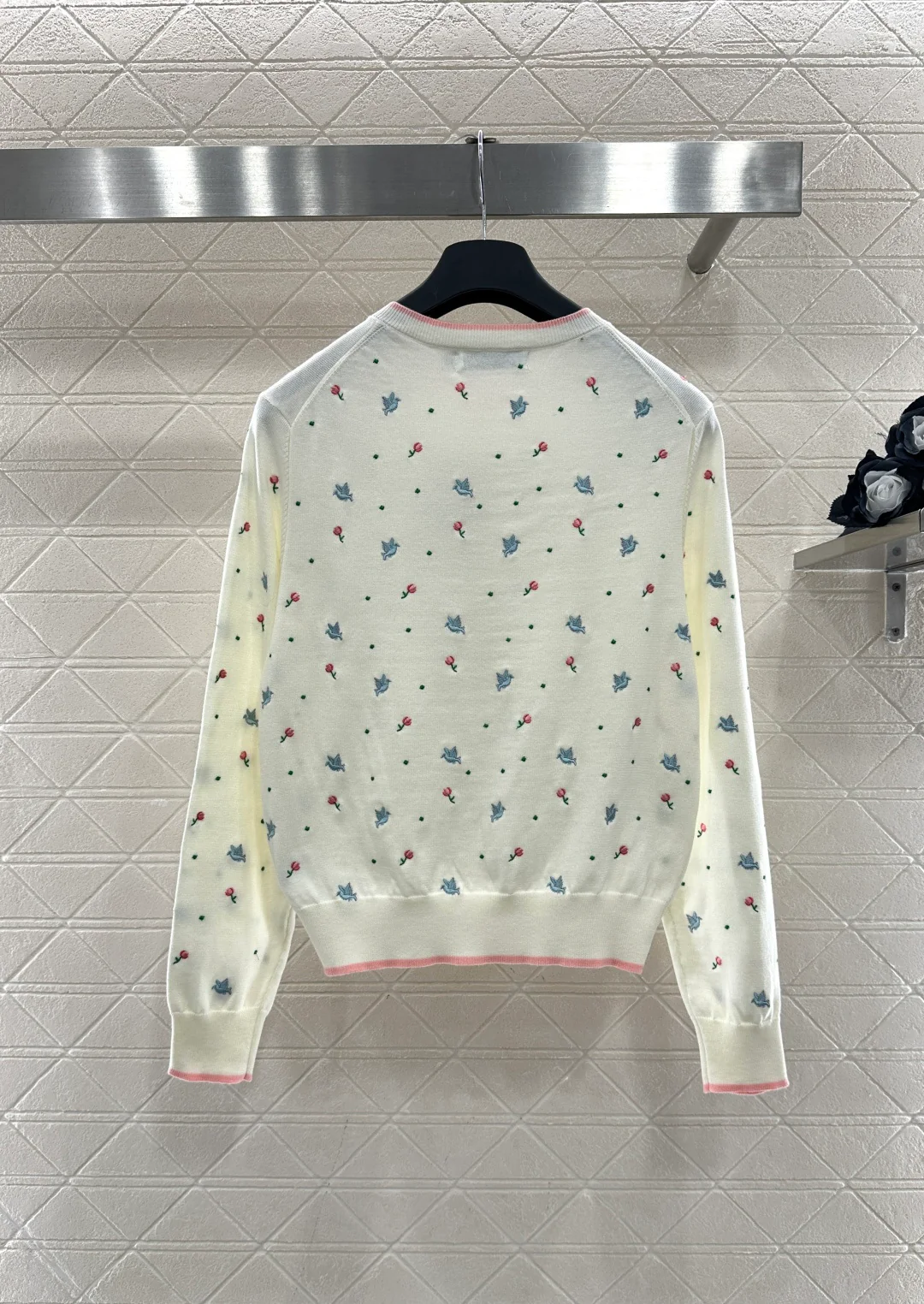 Embroidered Floral Cardigan