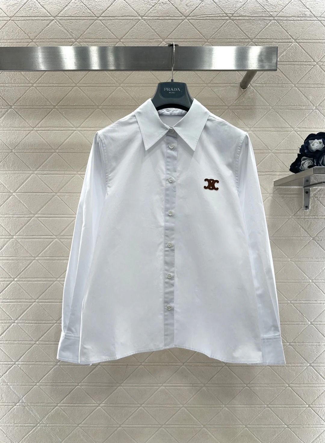 Long-sleeved Collared Shirt