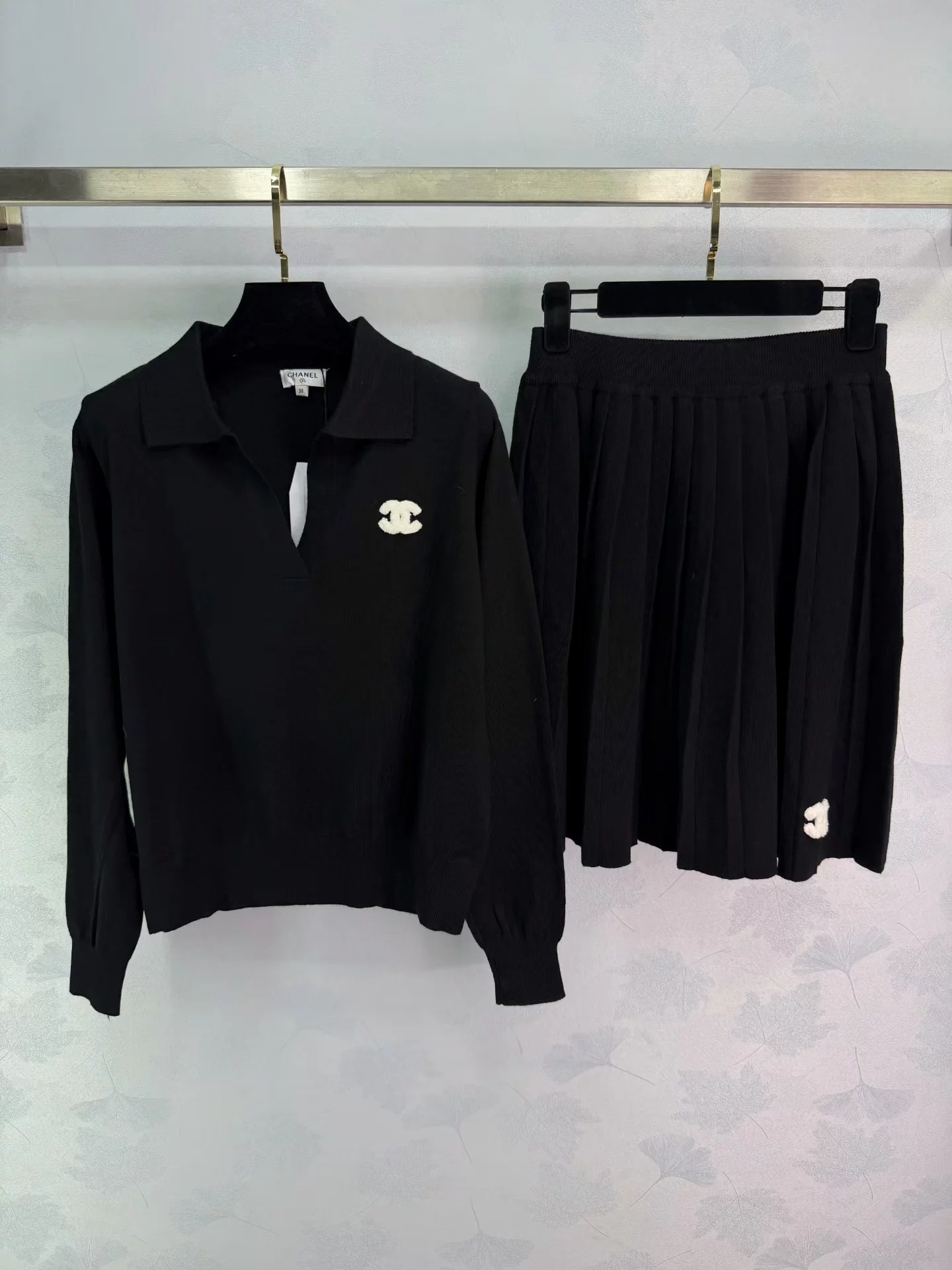 Preppy Style Knit Set