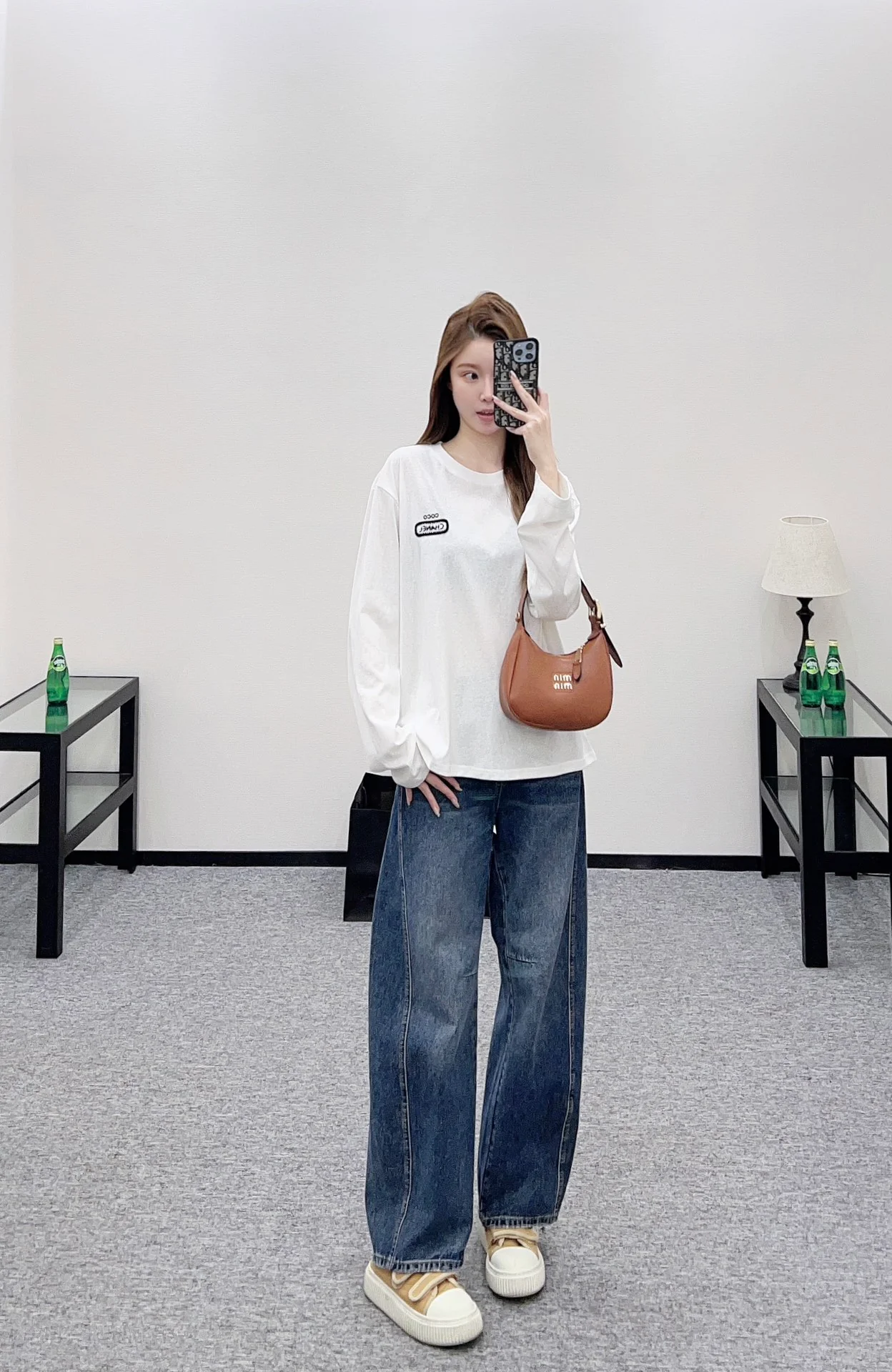 Embroidered Letter Top