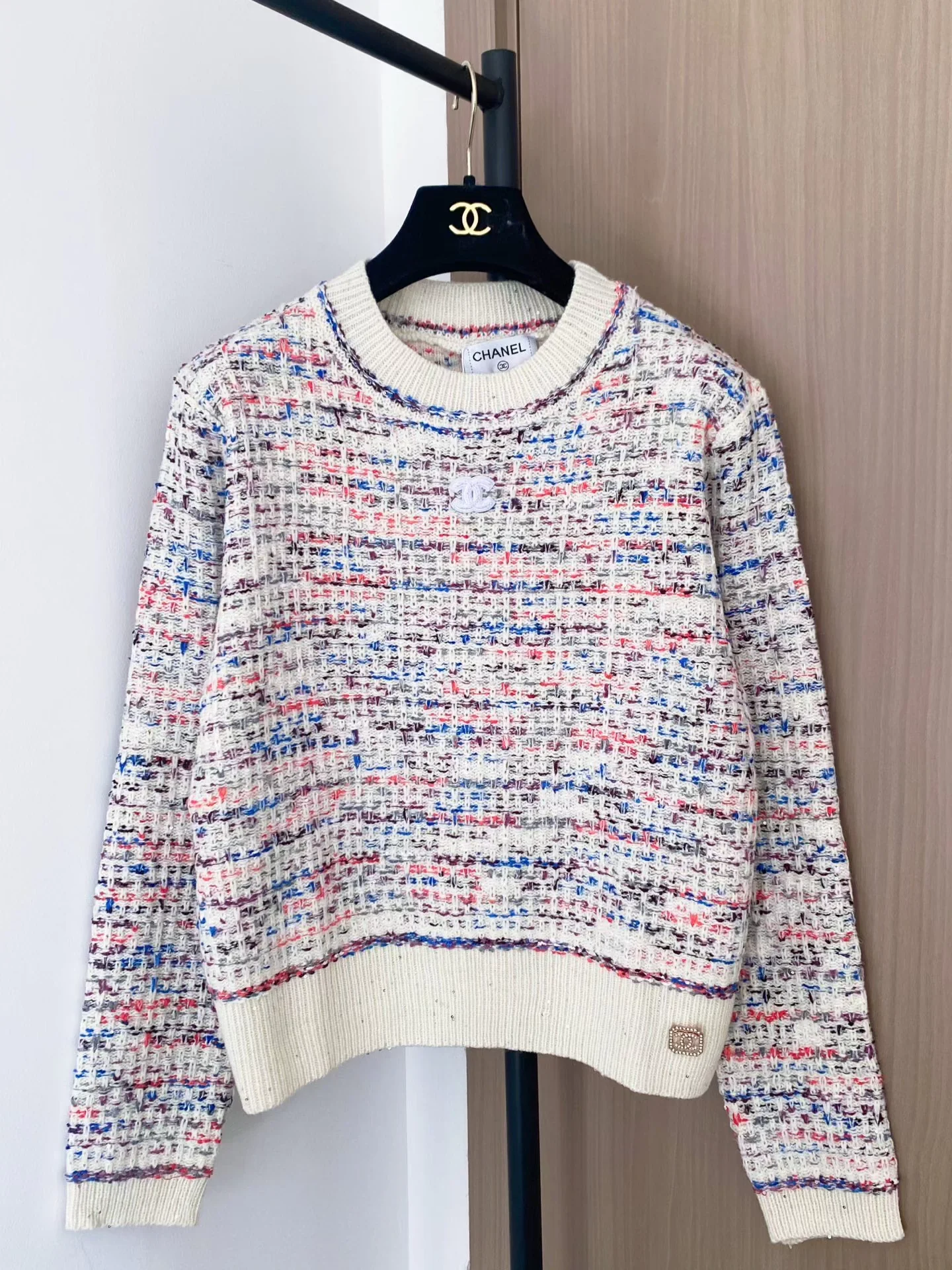 Rhinestone sequined sweater